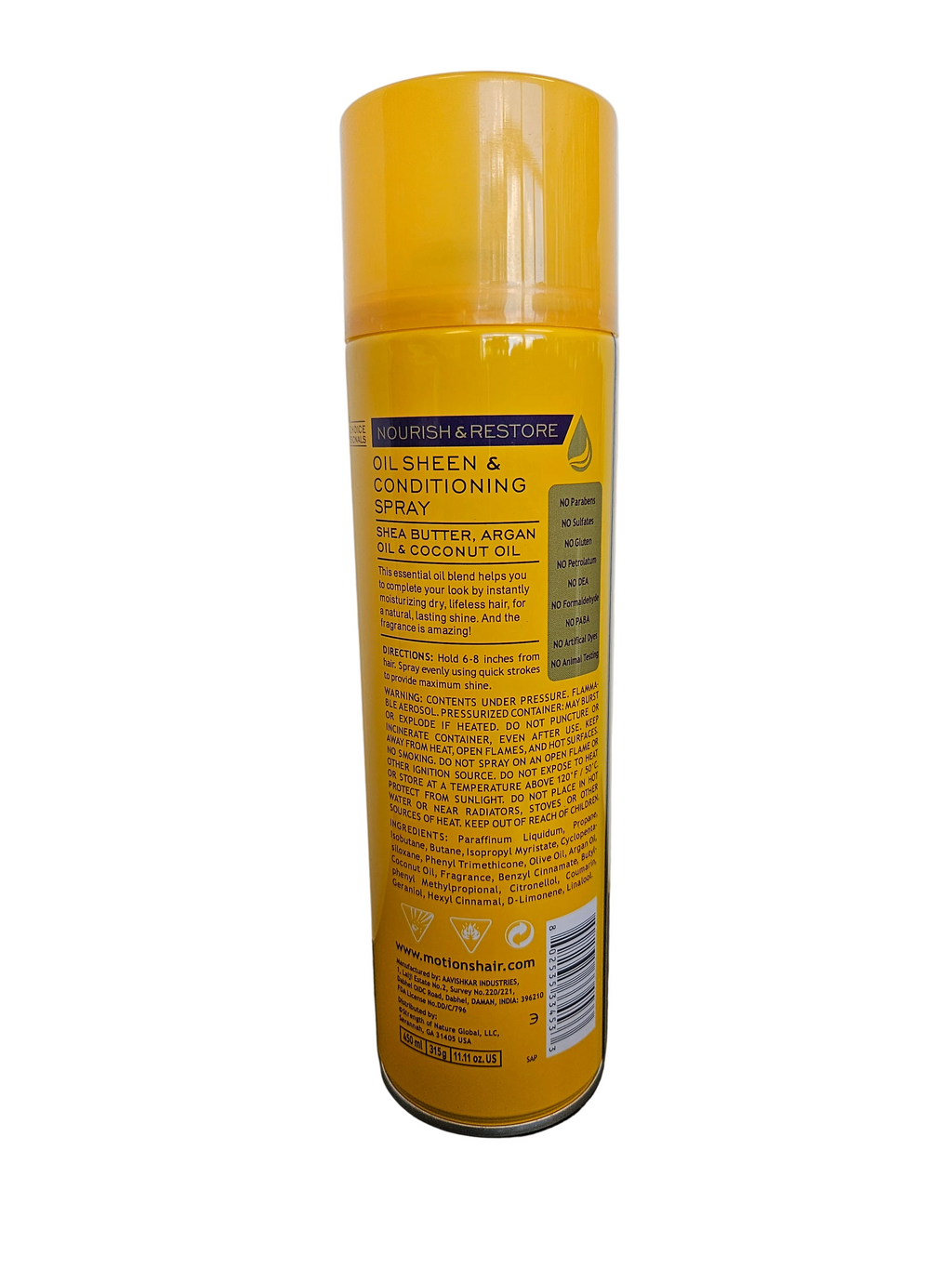 Motions Oil Sheen And Conditioning Spray 11.11 Oz.Us Onuce Single