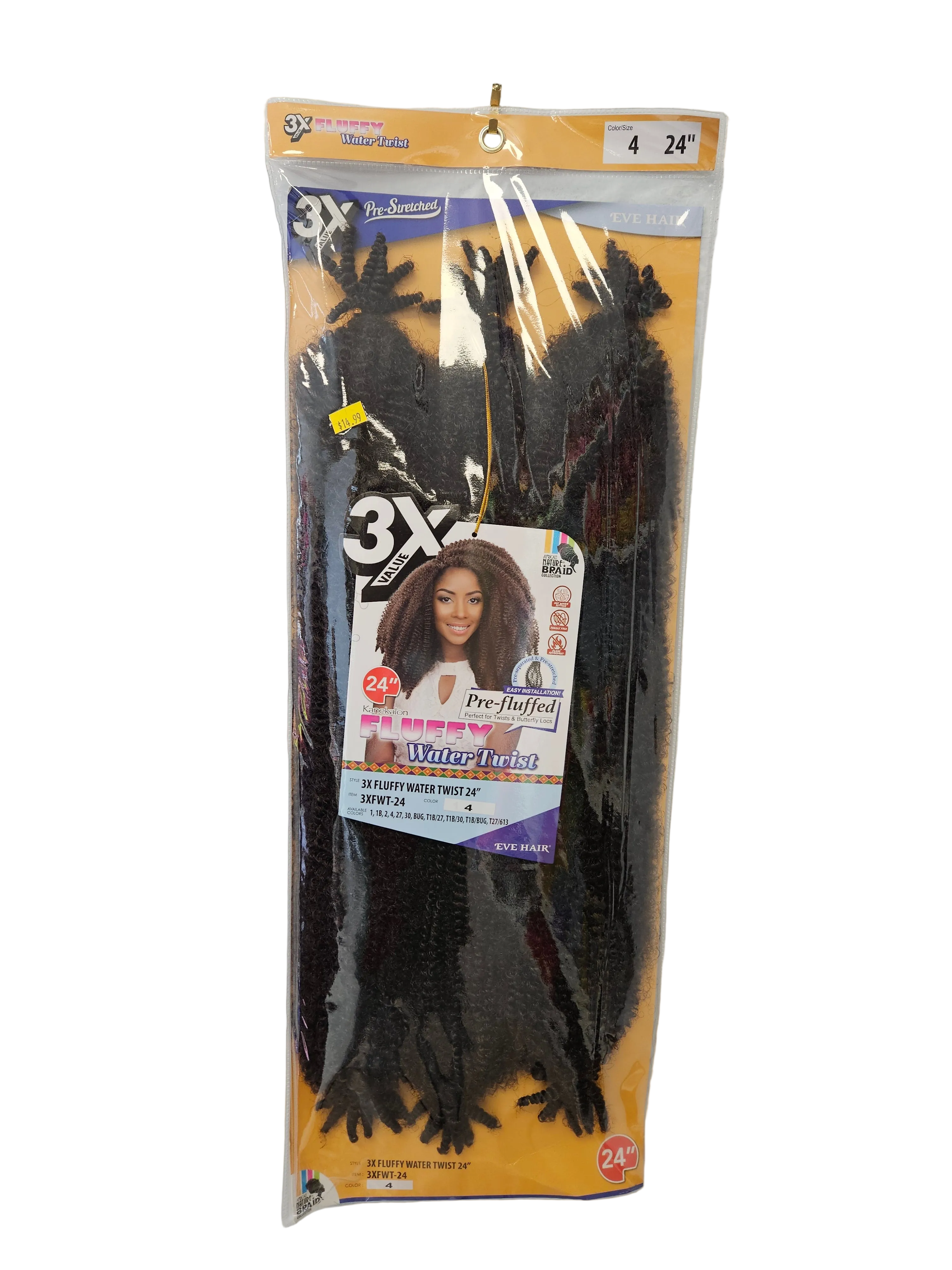 3X VALUE FLUFFY Water Twist Pre-Fluffed