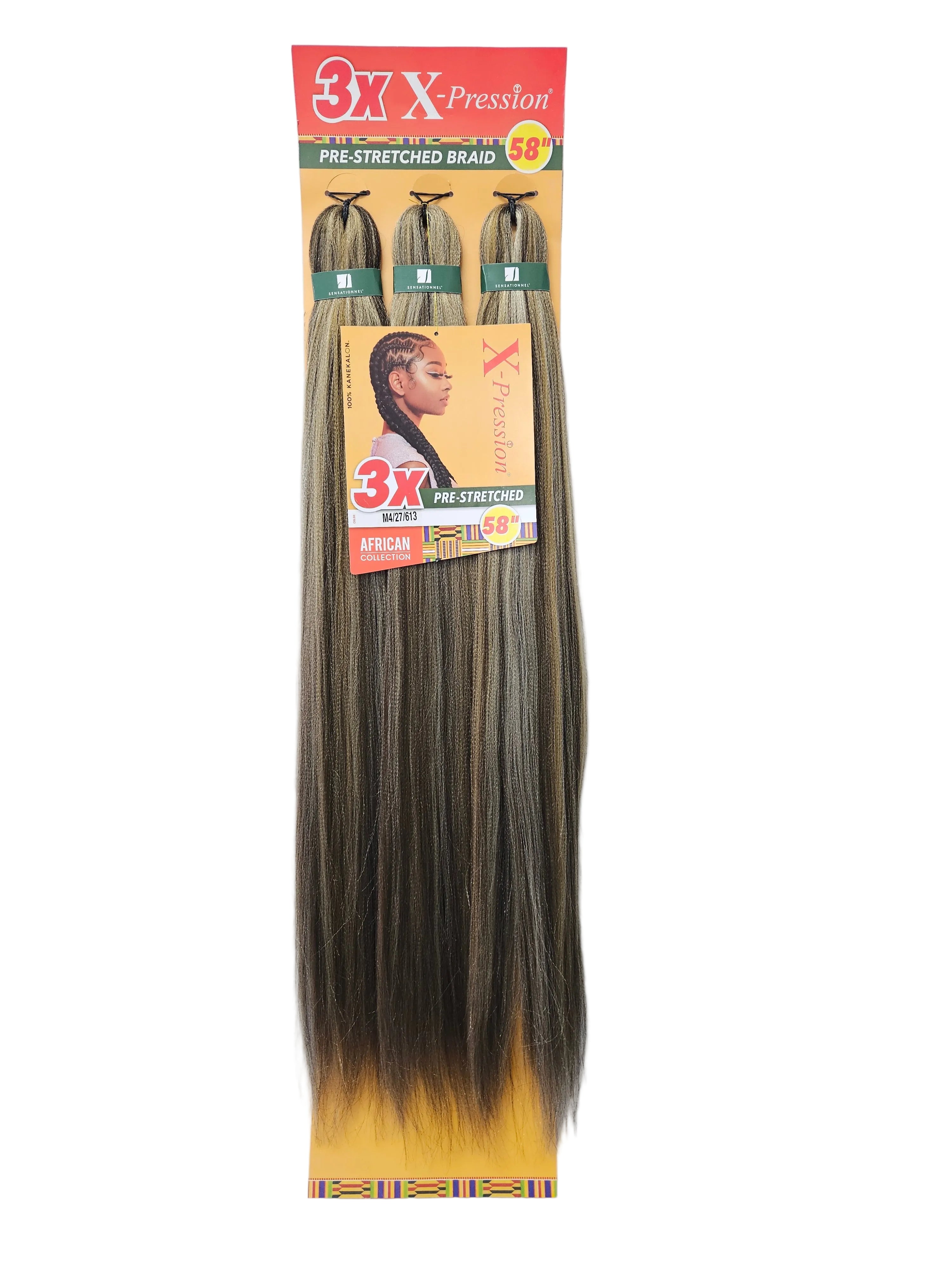 3X X-pression Pre-Stretched Braid 58''