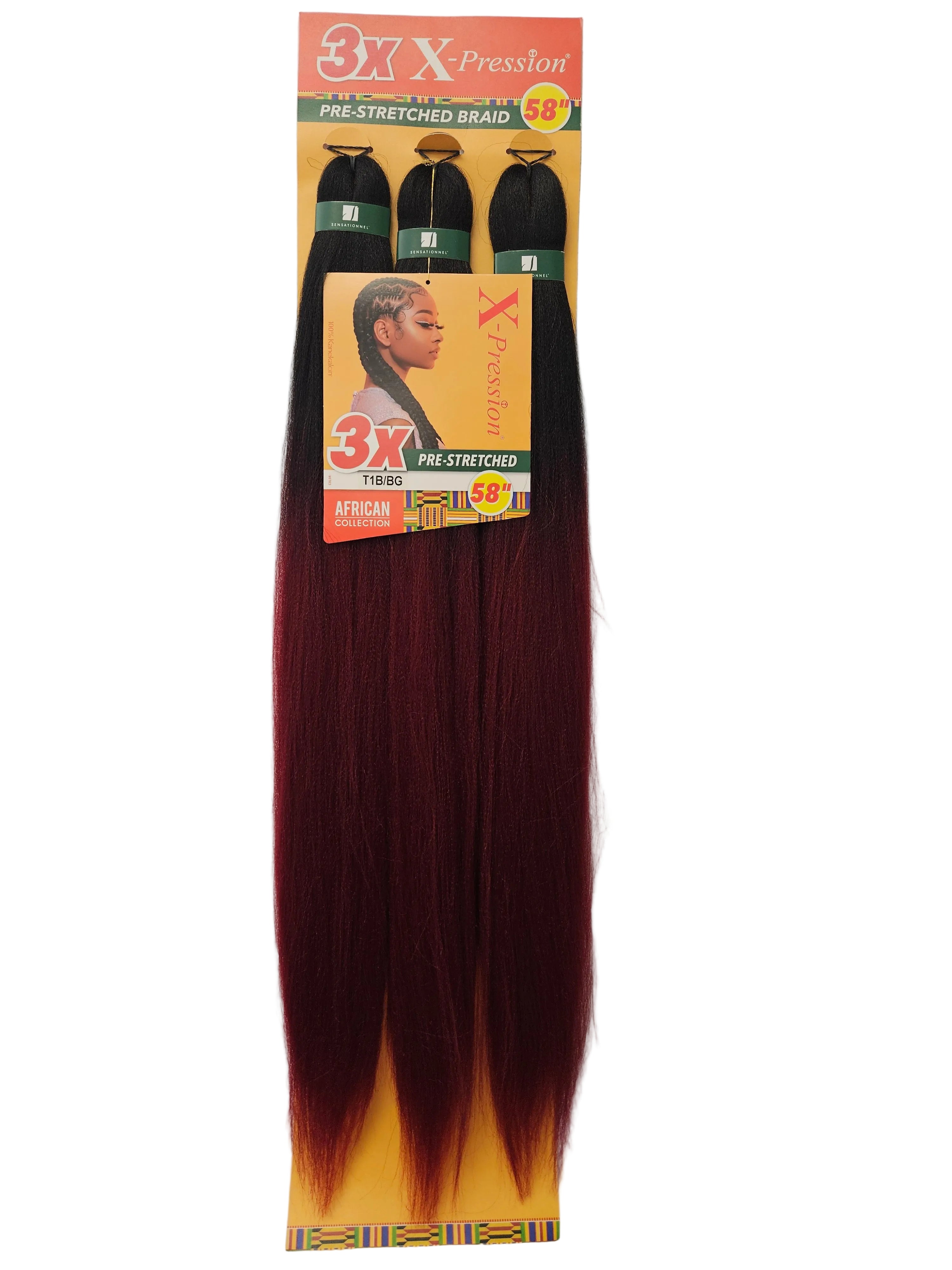 3X X-pression Pre-Stretched Braid 58''