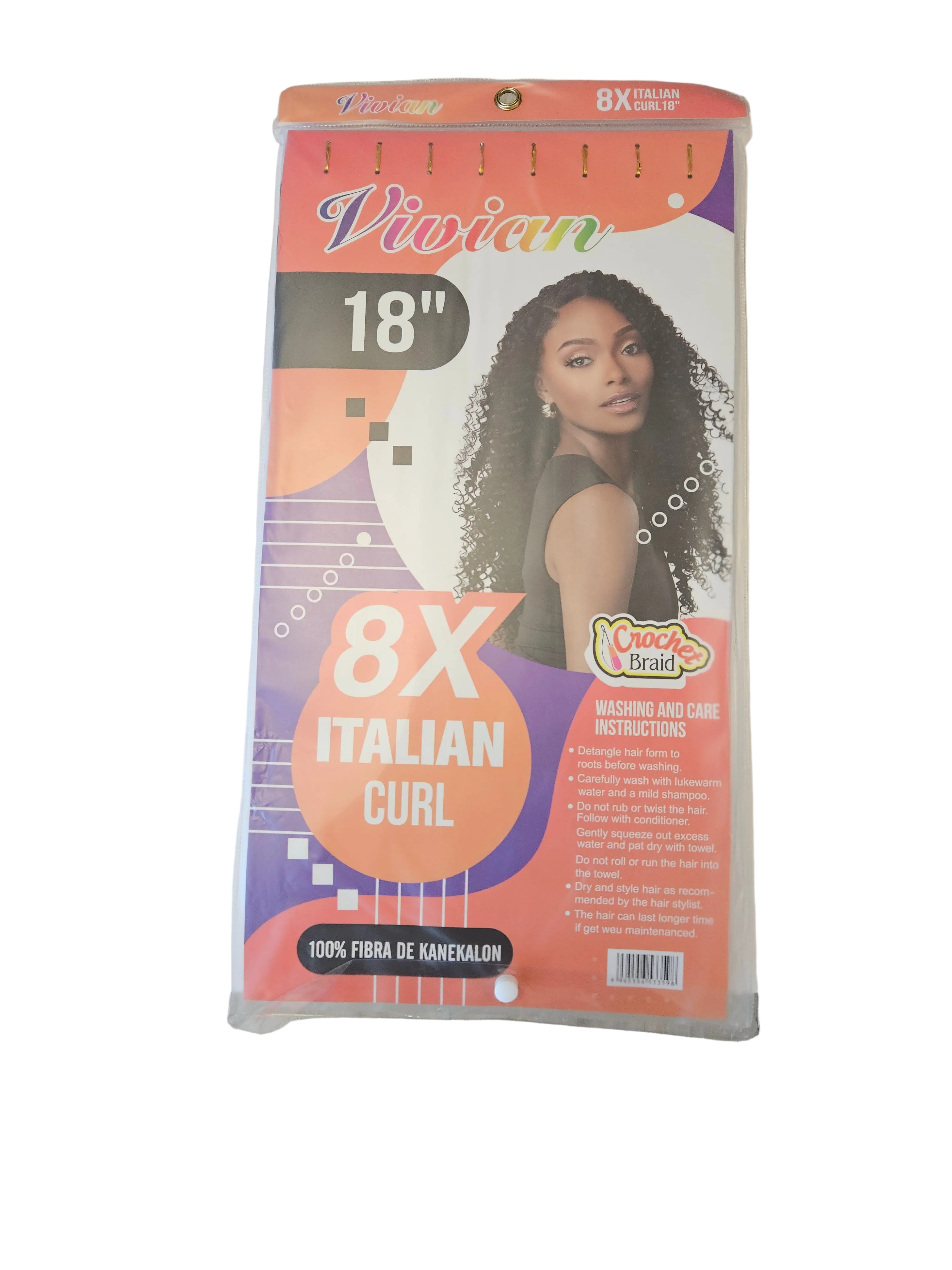 Vivian 8x Italian Curl 18"