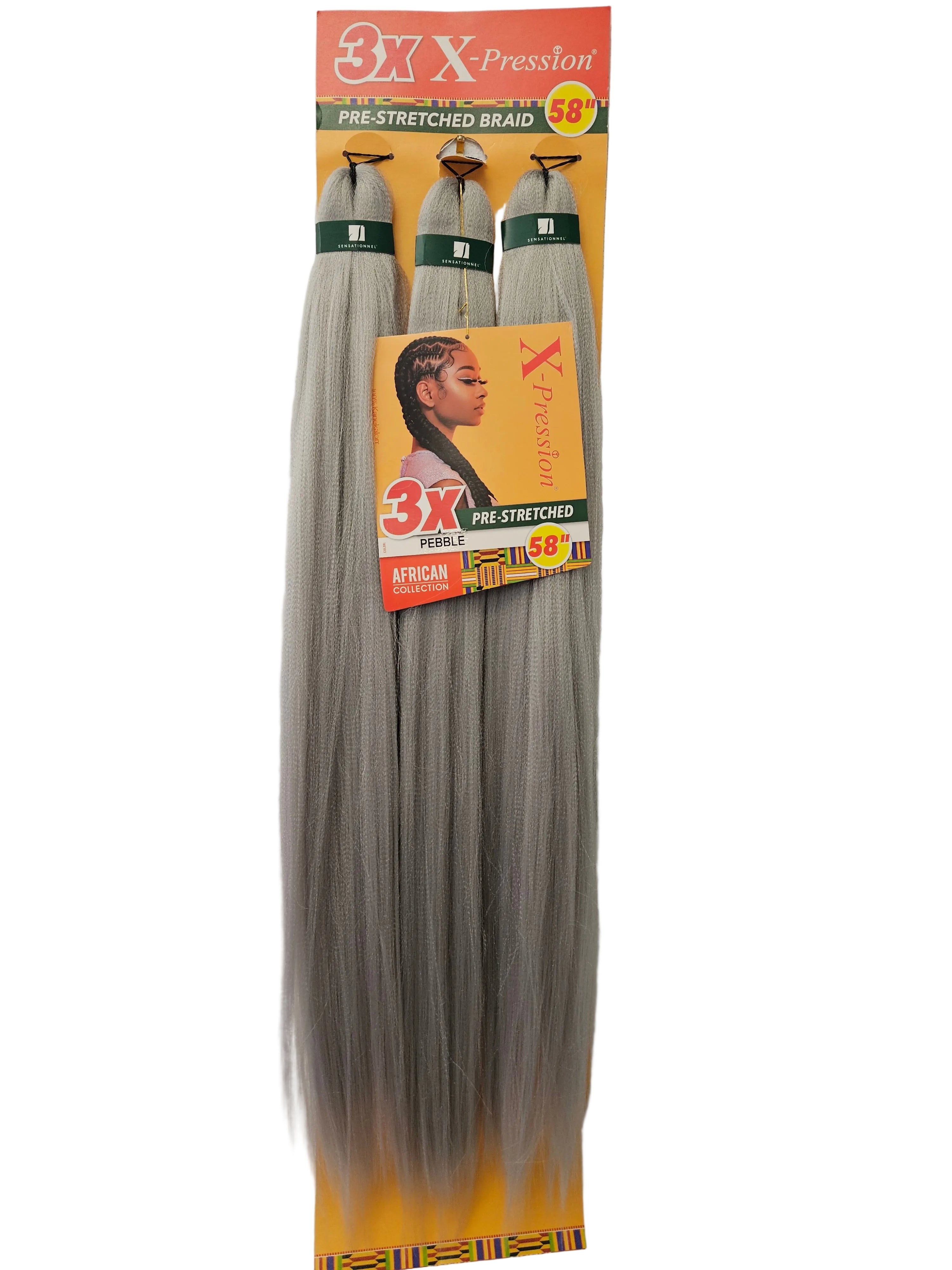 3X X-pression Pre-Stretched Braid 58''