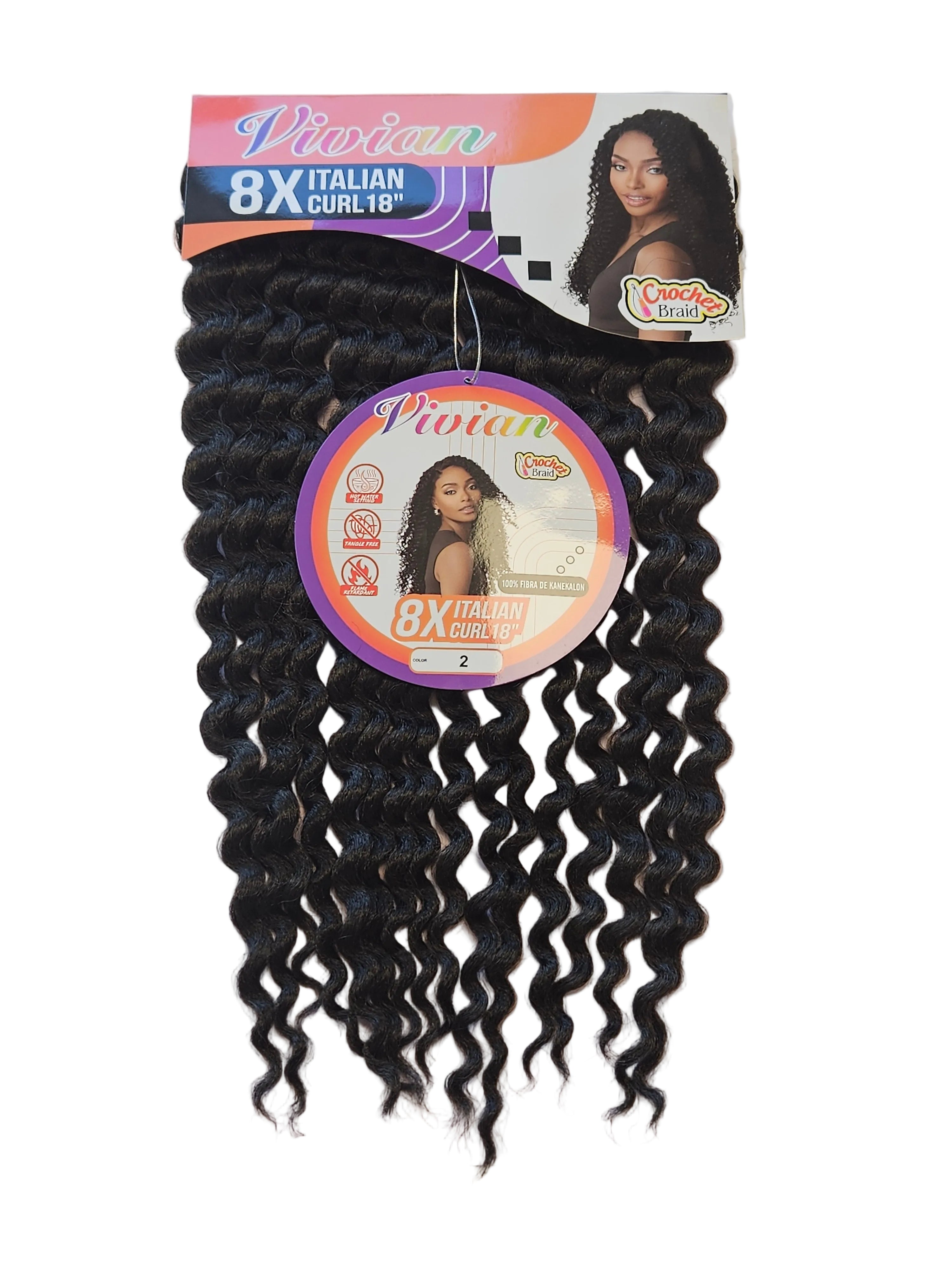 Vivian 8x Italian Curl 18"