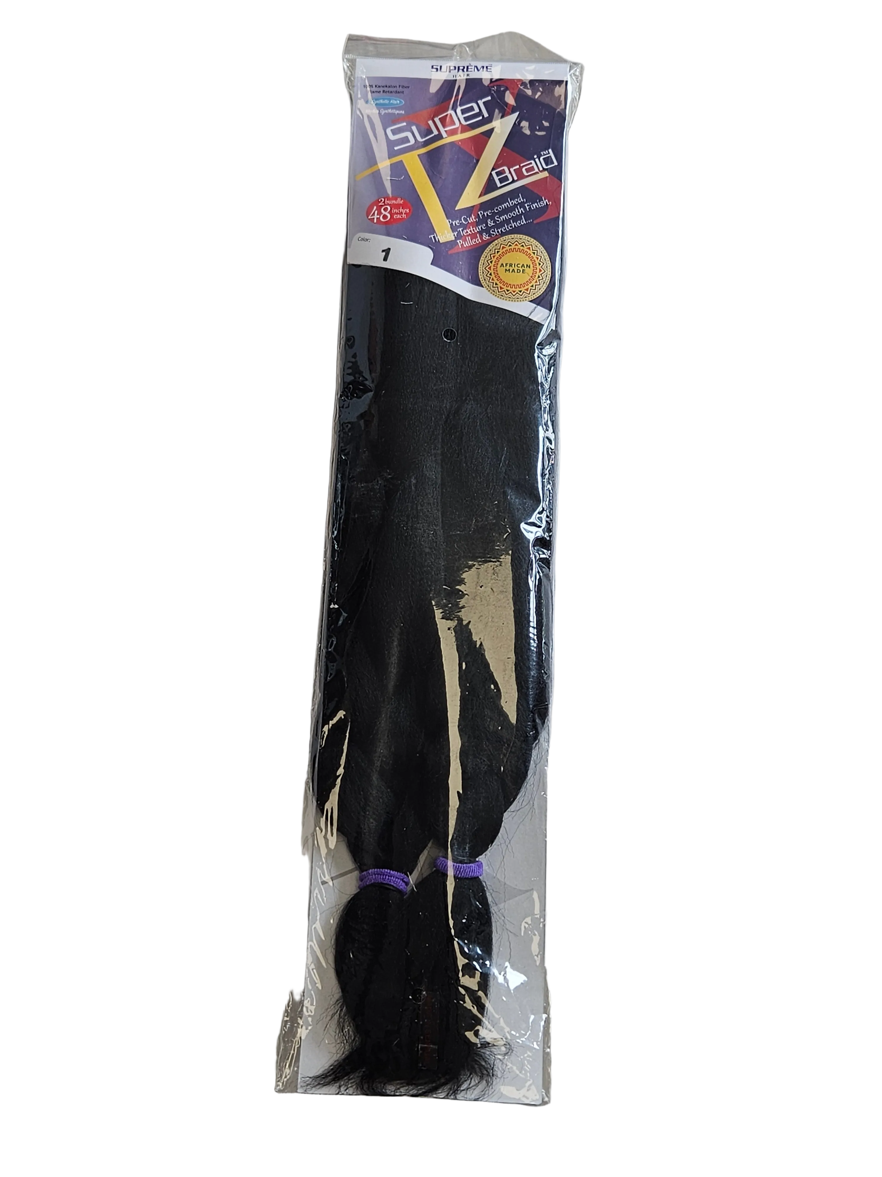 Supreme Hair Super X TZ Braid - 2 Bundles (48")#1