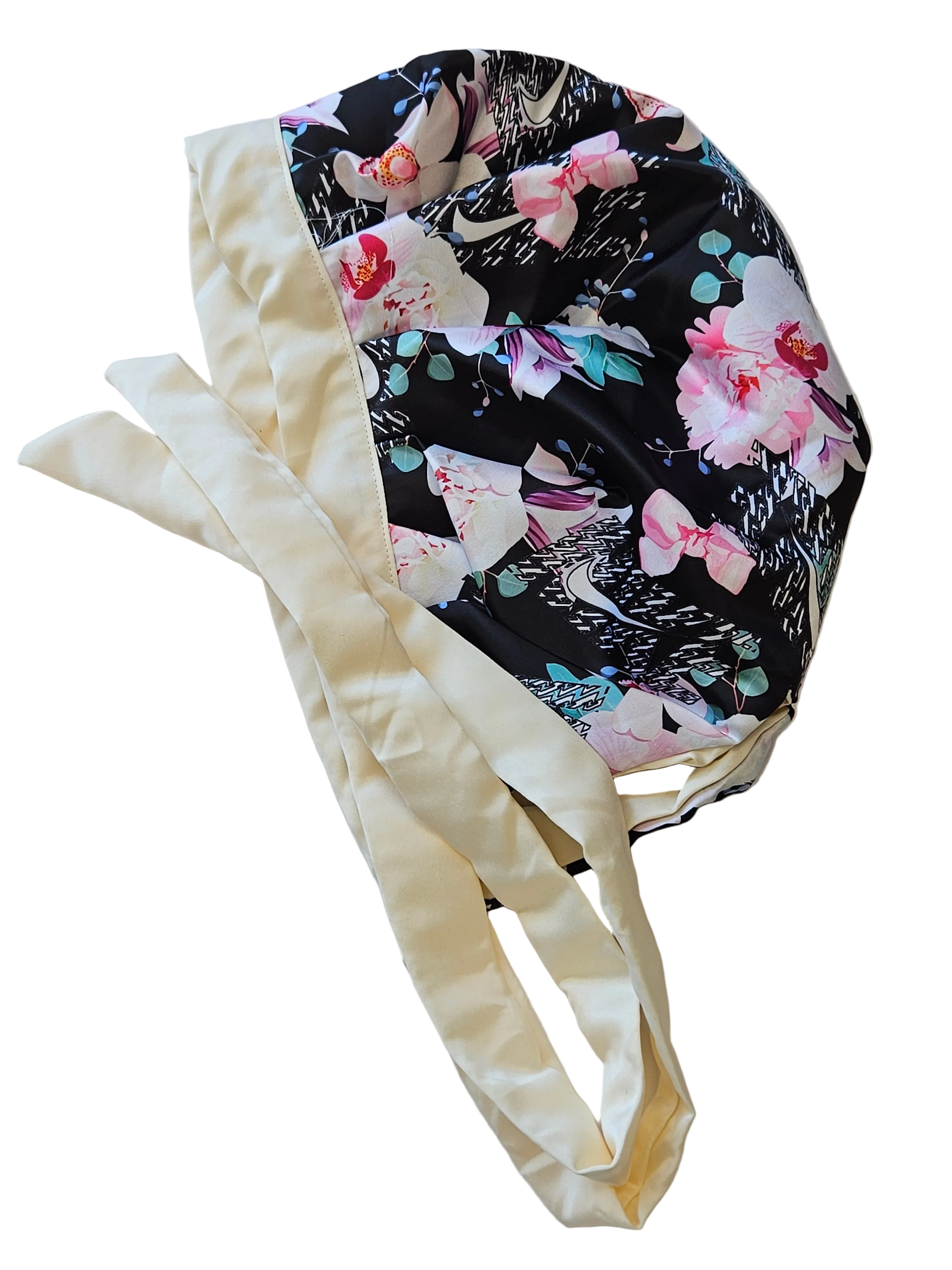 Premium Double-Layer Satin Hair Bonnet for Sleeping Large Size.