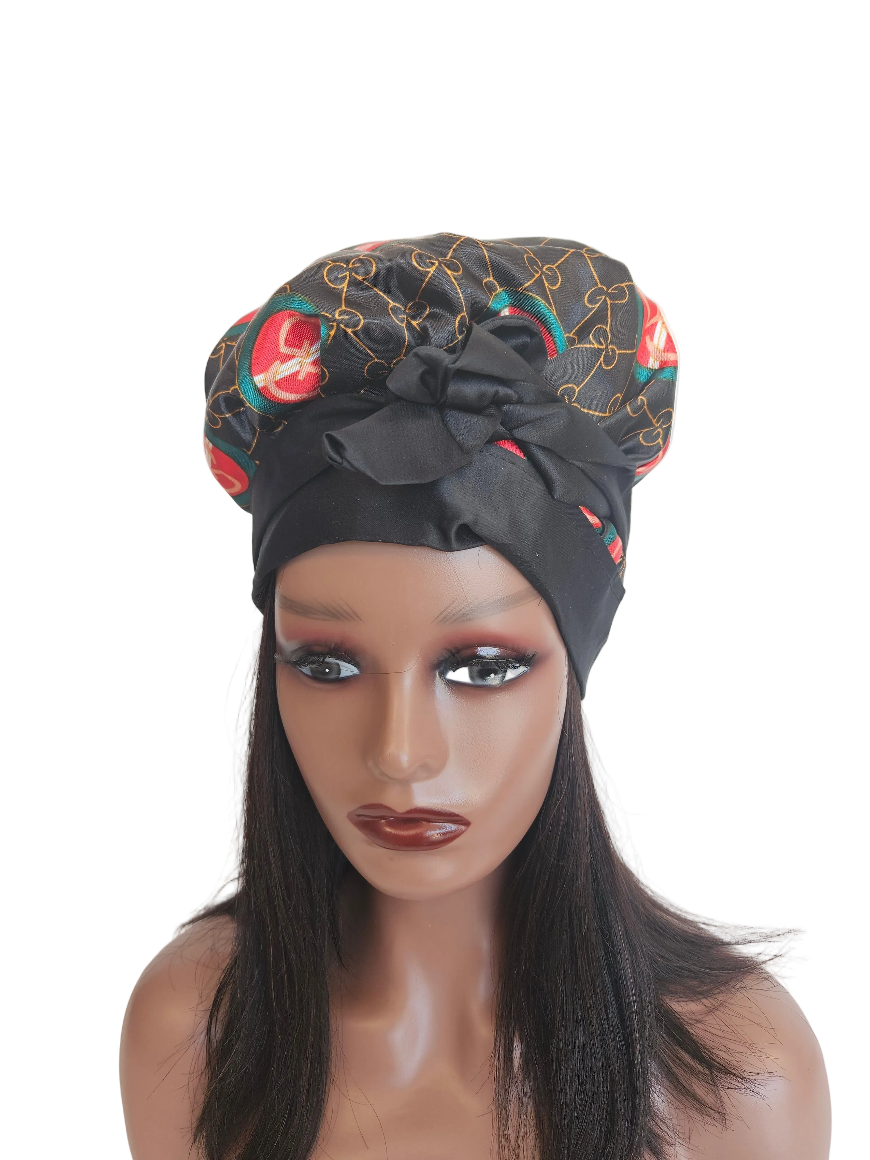 Premium Double-Layer Satin Hair Bonnet for Sleeping Large Size.