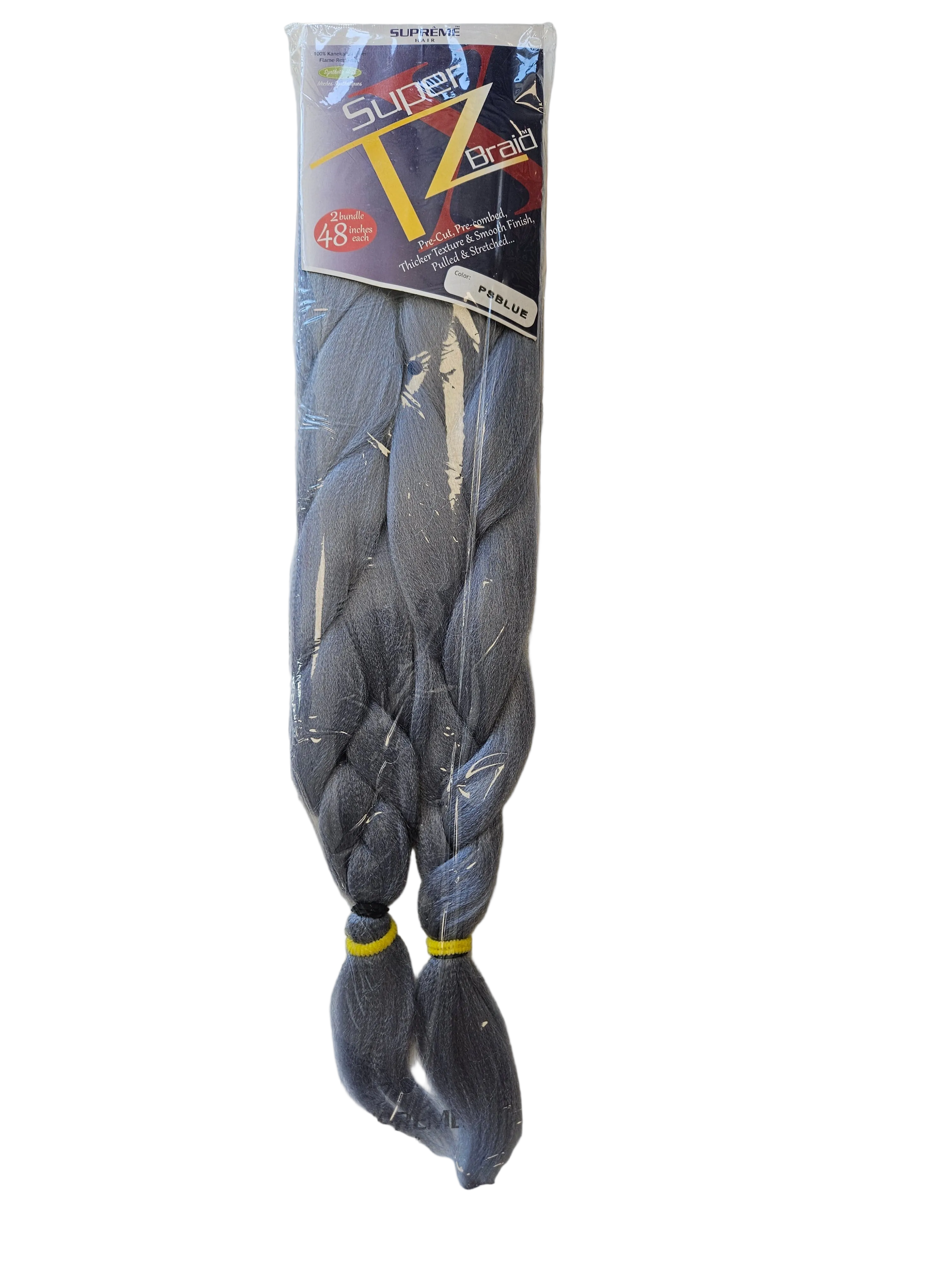 Supreme Hair Super X TZ Braid - 2 Bundles (48")Color Psblue