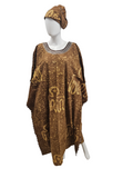 Handmade African Tie & Dye Fabric Boubou Dress From Ghana One Size Filt All,Good Quality