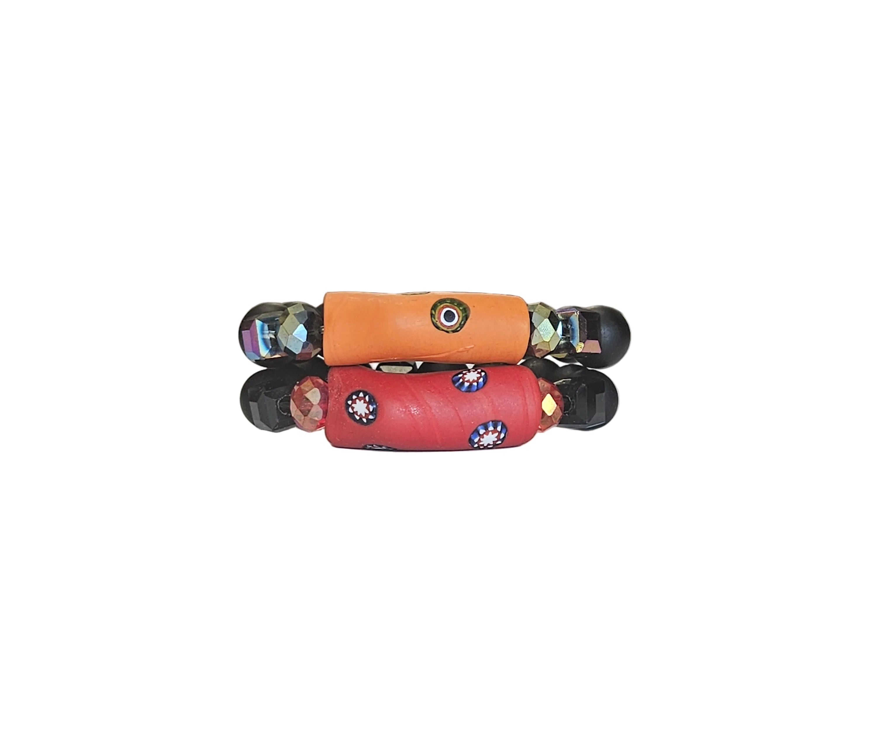 Handmade African beads[Two piece]