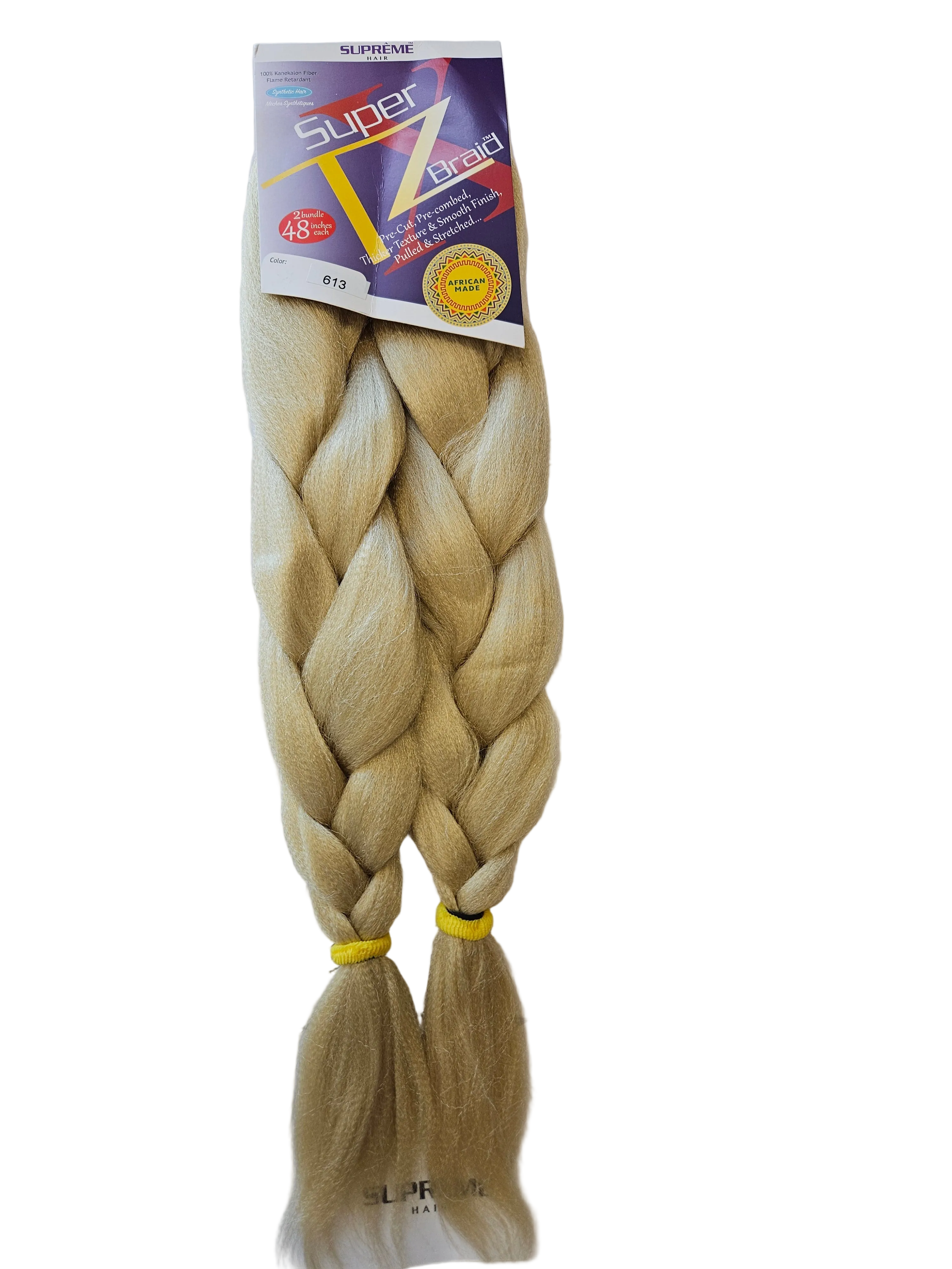 Supreme Hair Super X TZ Braid - 2 Bundles (48")Color:613