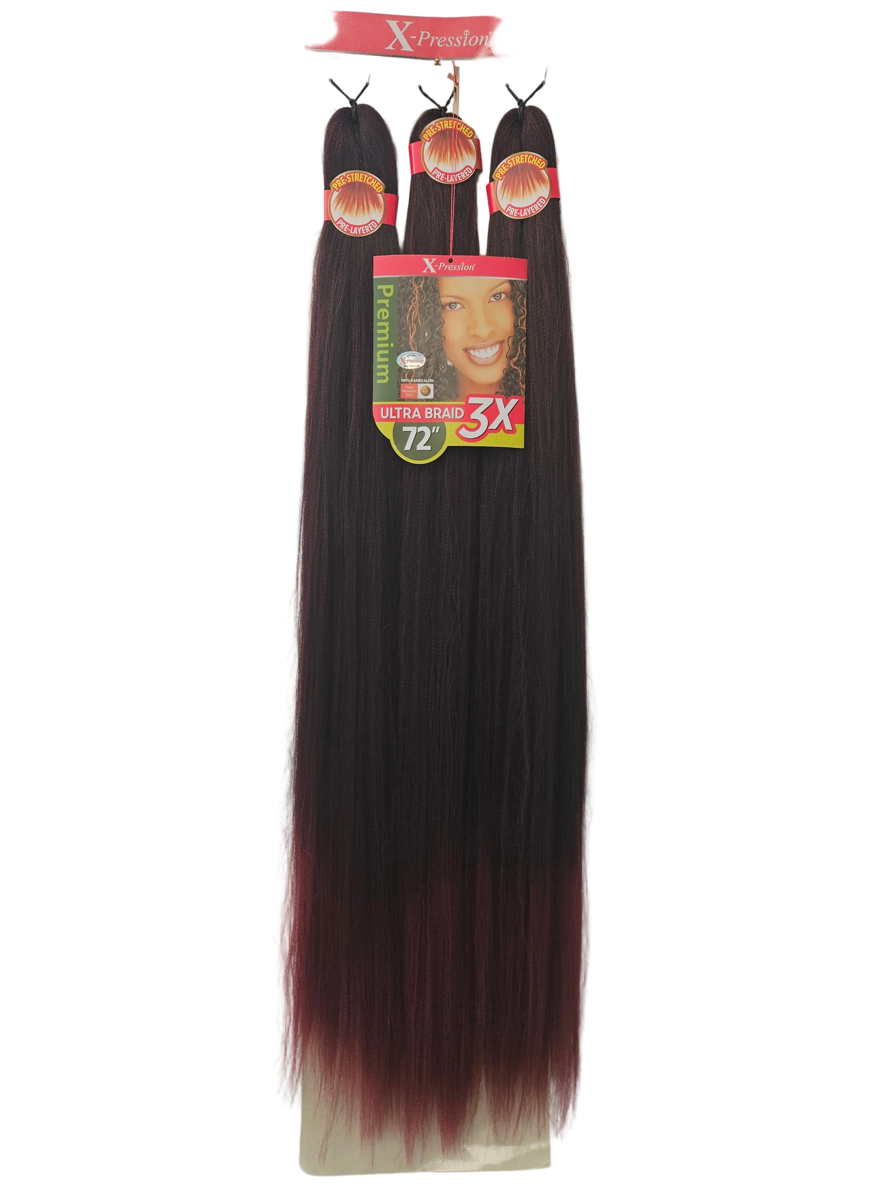 Outre Braids: X-pression Kanekalon 3X Pre Stretched Ultra Braids 72''
