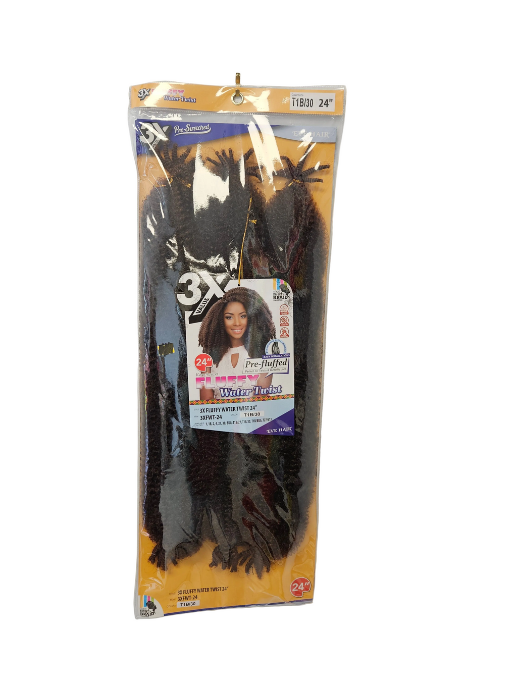 3X VALUE FLUFFY Water Twist Pre-Fluffed