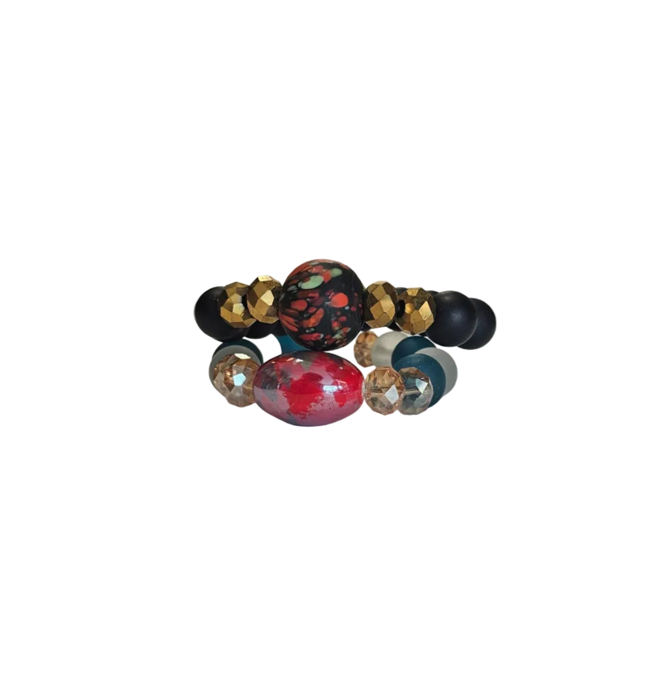 Handmade African beads[Two piece]