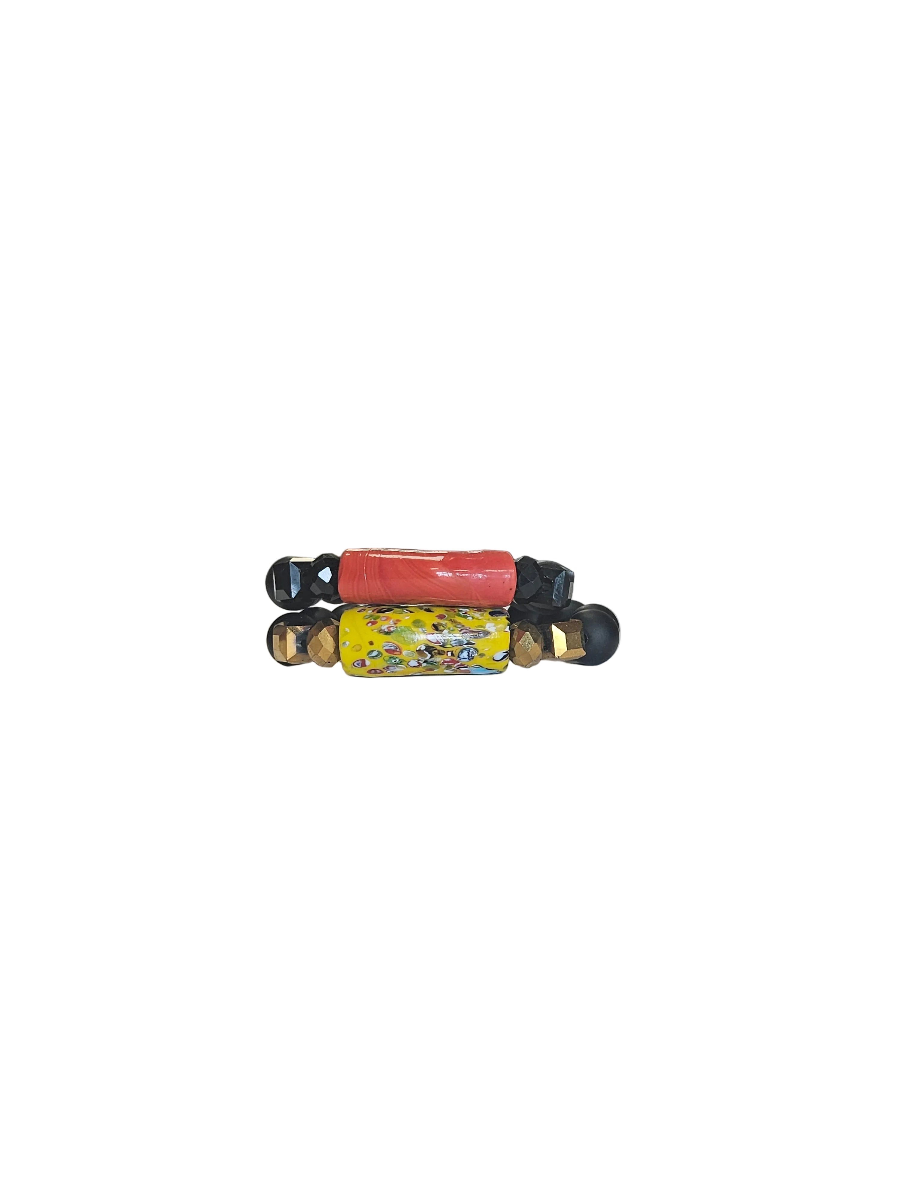 Handmade African beads[Two piece]
