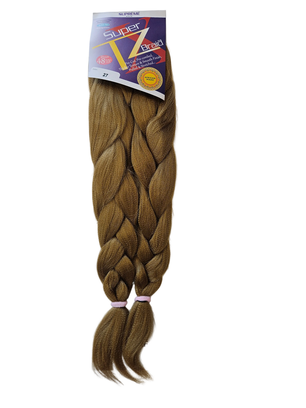 Supreme Hair Super X TZ Braid - 2 Bundles (48")Color:27