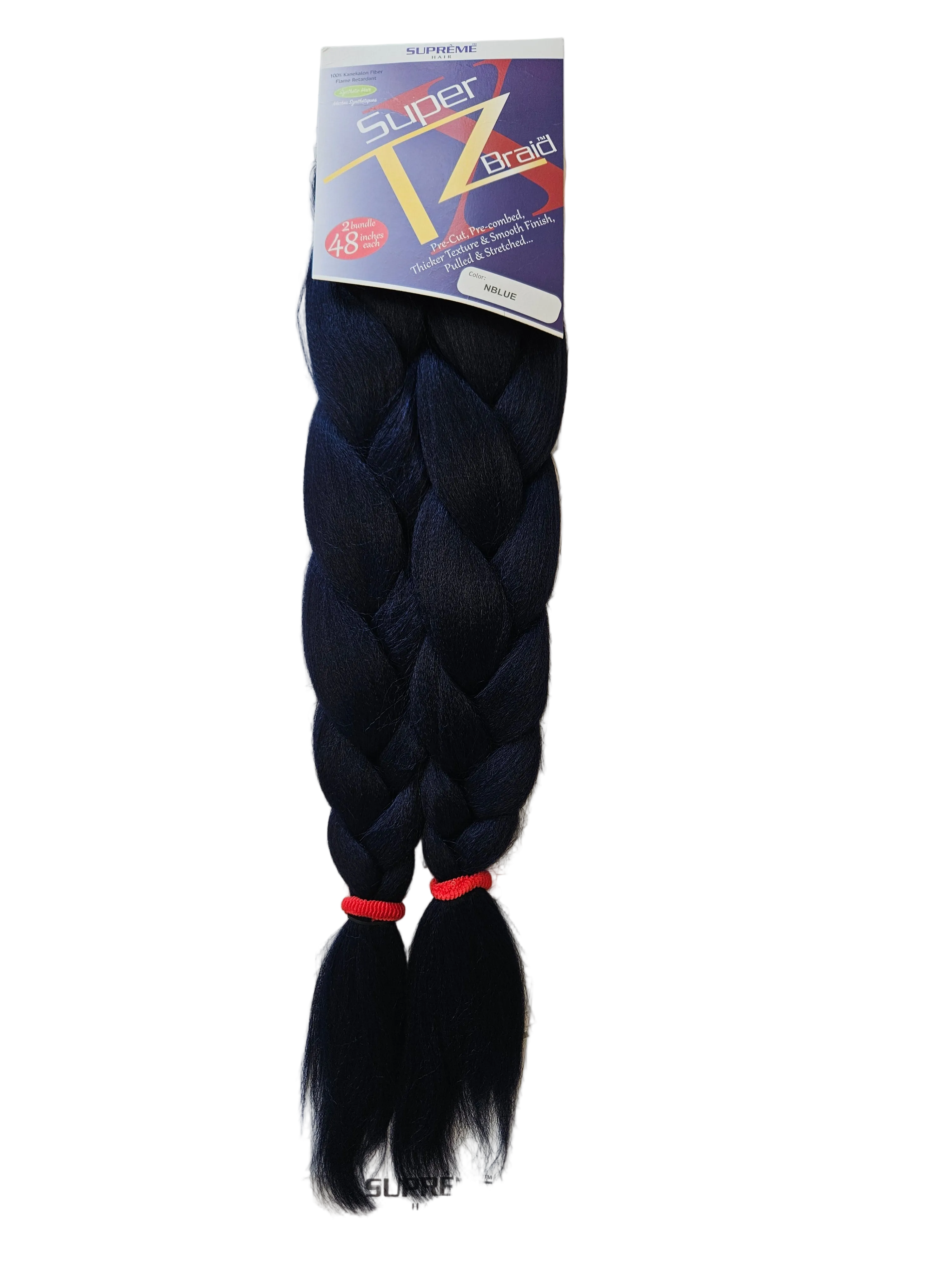 Supreme Hair Super X TZ Braid - 2 Bundles (48")Color NBLUE