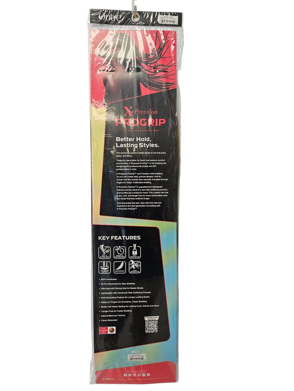 Outre Braid: X-Pression ProGrip 100% Kanekalon Premium Process 56''