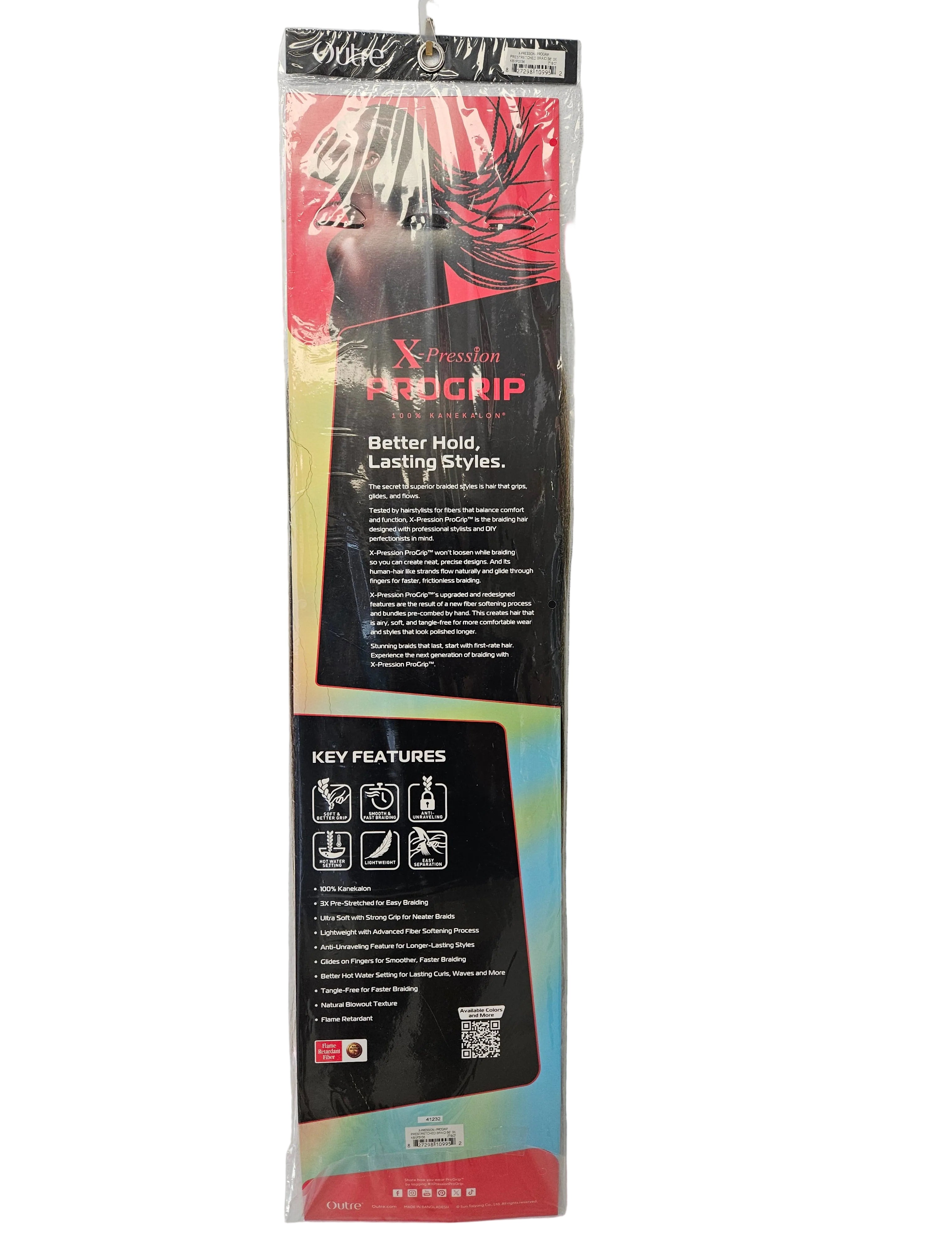 Outre Braid: X-Pression ProGrip 100% Kanekalon Premium Process 56''