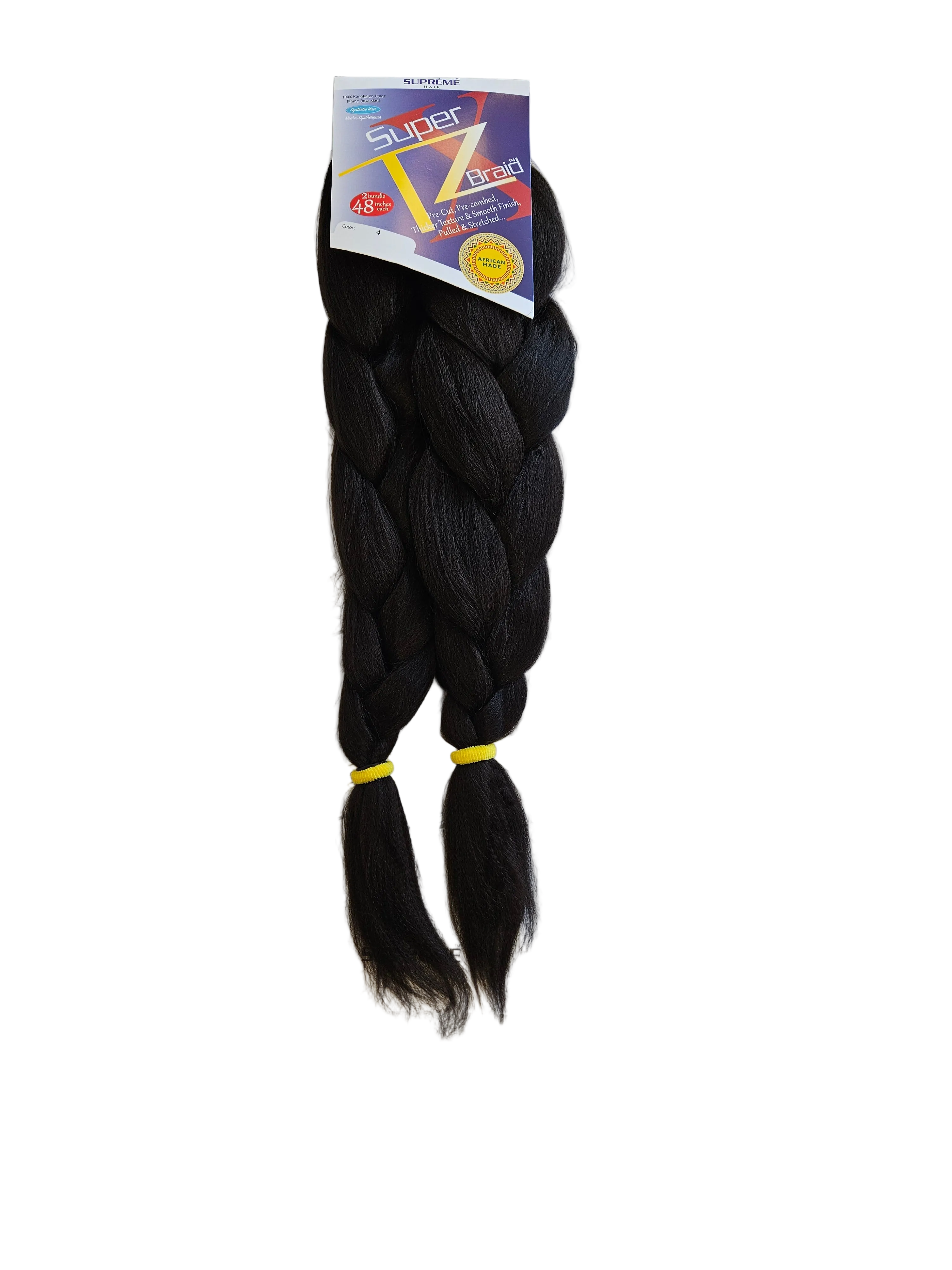 Supreme Hair Super X TZ Braid - 2 Bundles (48")4#