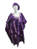 Handmade African Tie & Dye Fabric Boubou Dress From Ghana Good Quality One Size Filt All