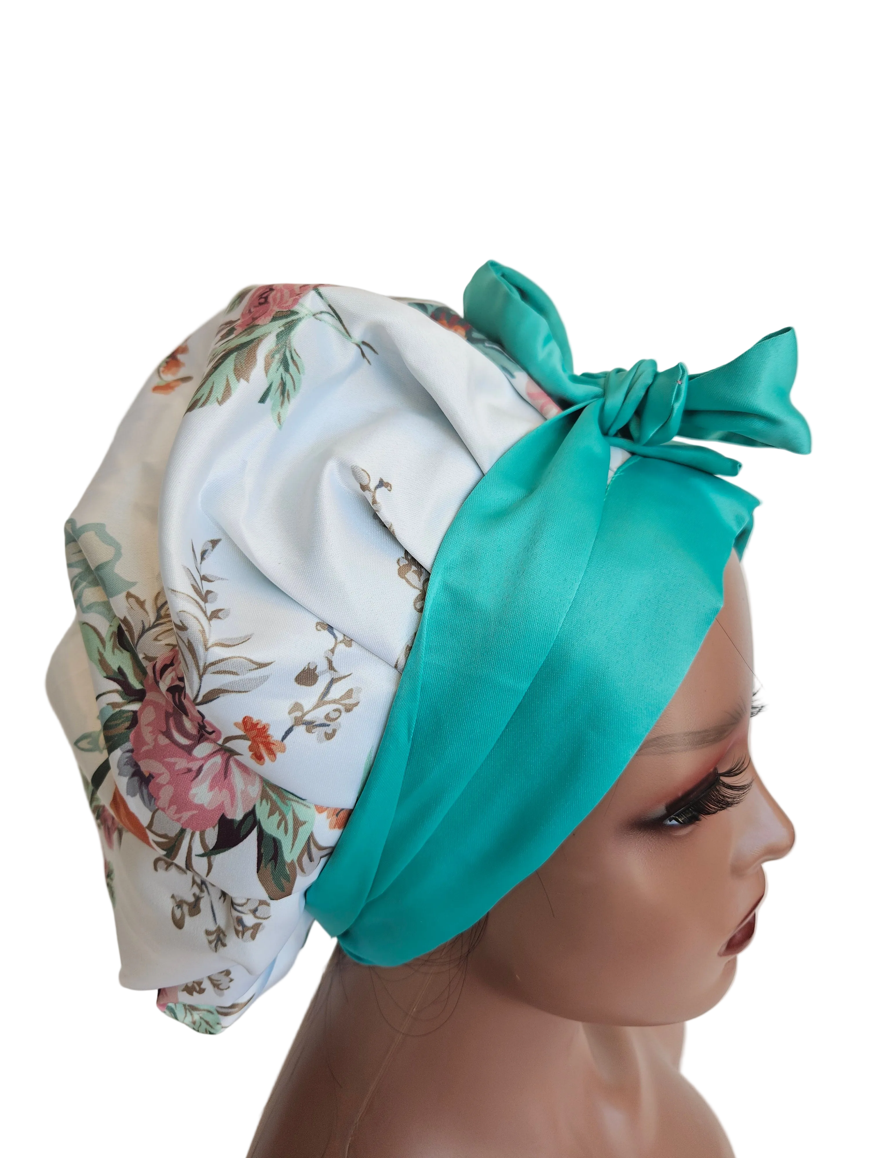 Premium Double-Layer Satin Hair Bonnet for Sleeping Large Size.
