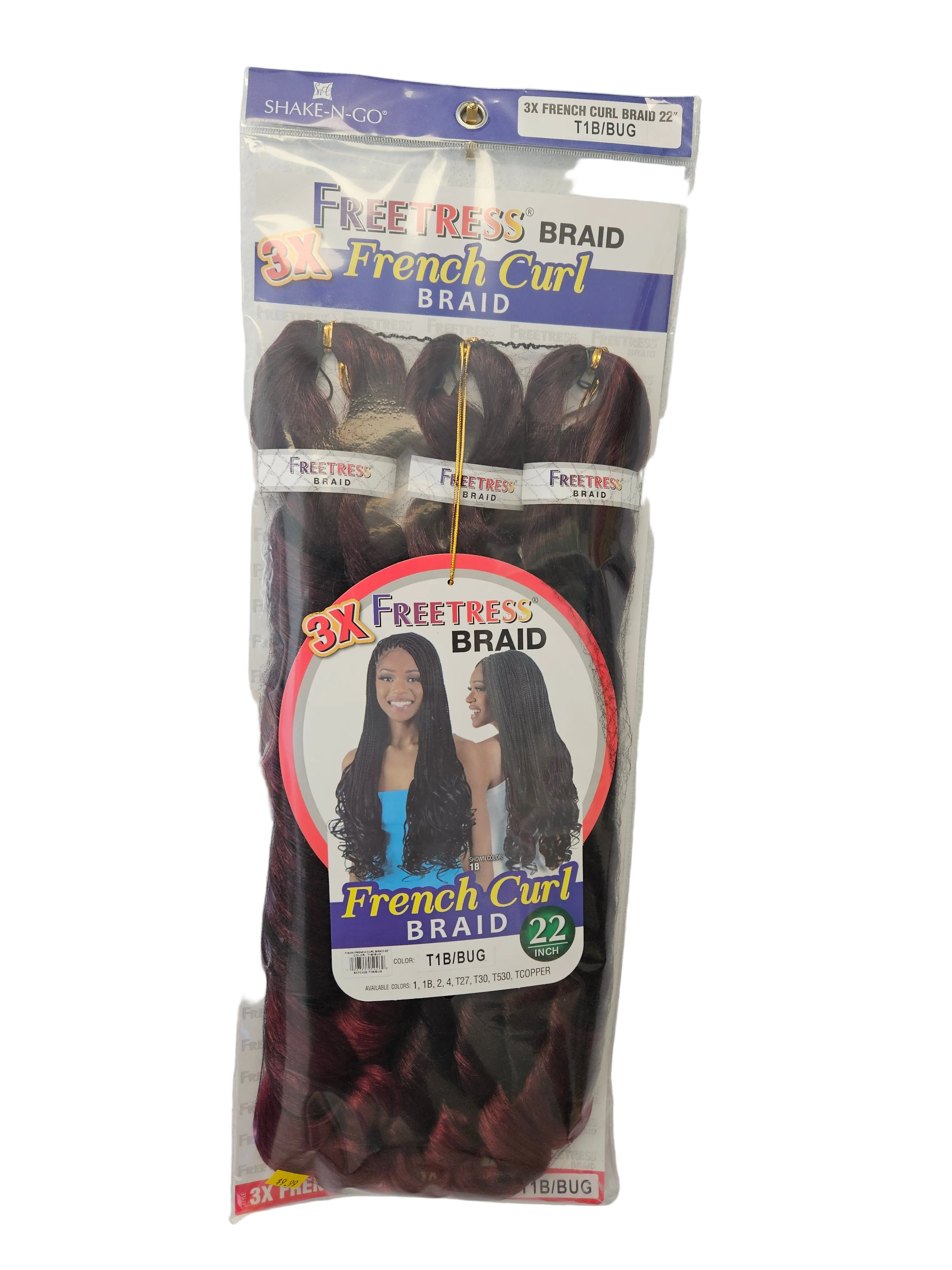 SHAKE-N-GO Freetress Braid 3X French Curl