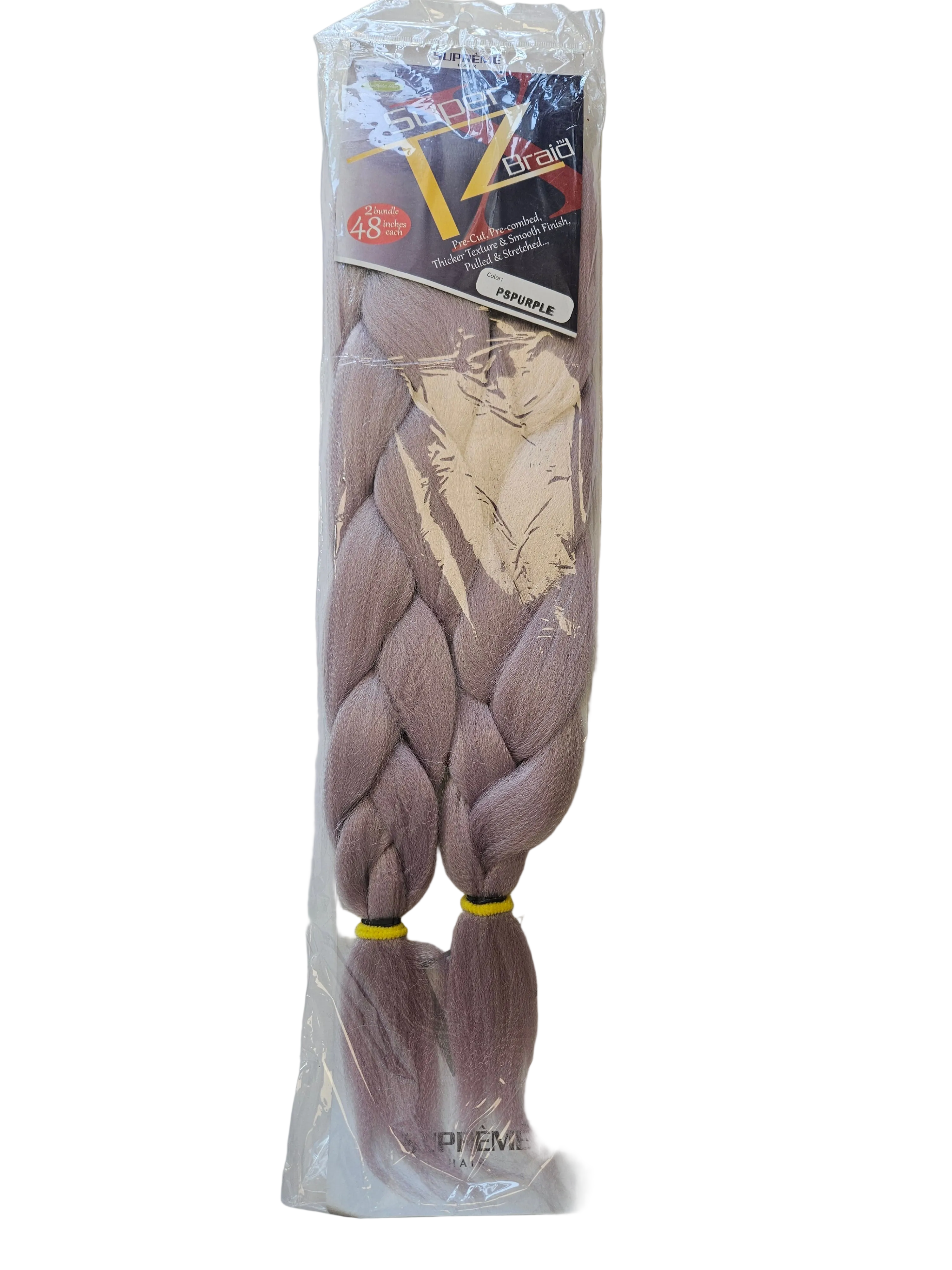 Supreme Hair Super X TZ Braid - 2 Bundles (48")Color Pspurple