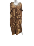 Handmade African Tie & Dye Fabric Boubou Dress From Ghana One Size Filt All, Good Quality