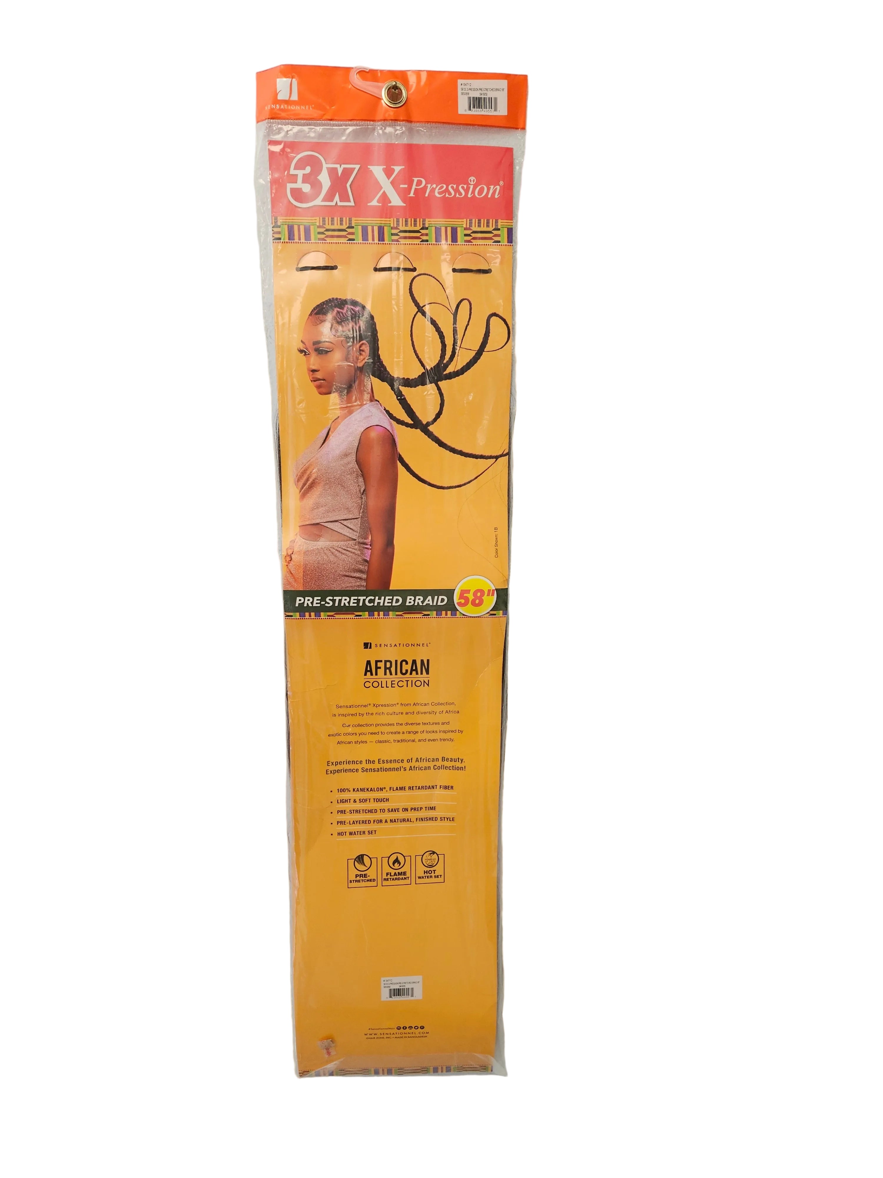 3X X-pression Pre-Stretched Braid 58''