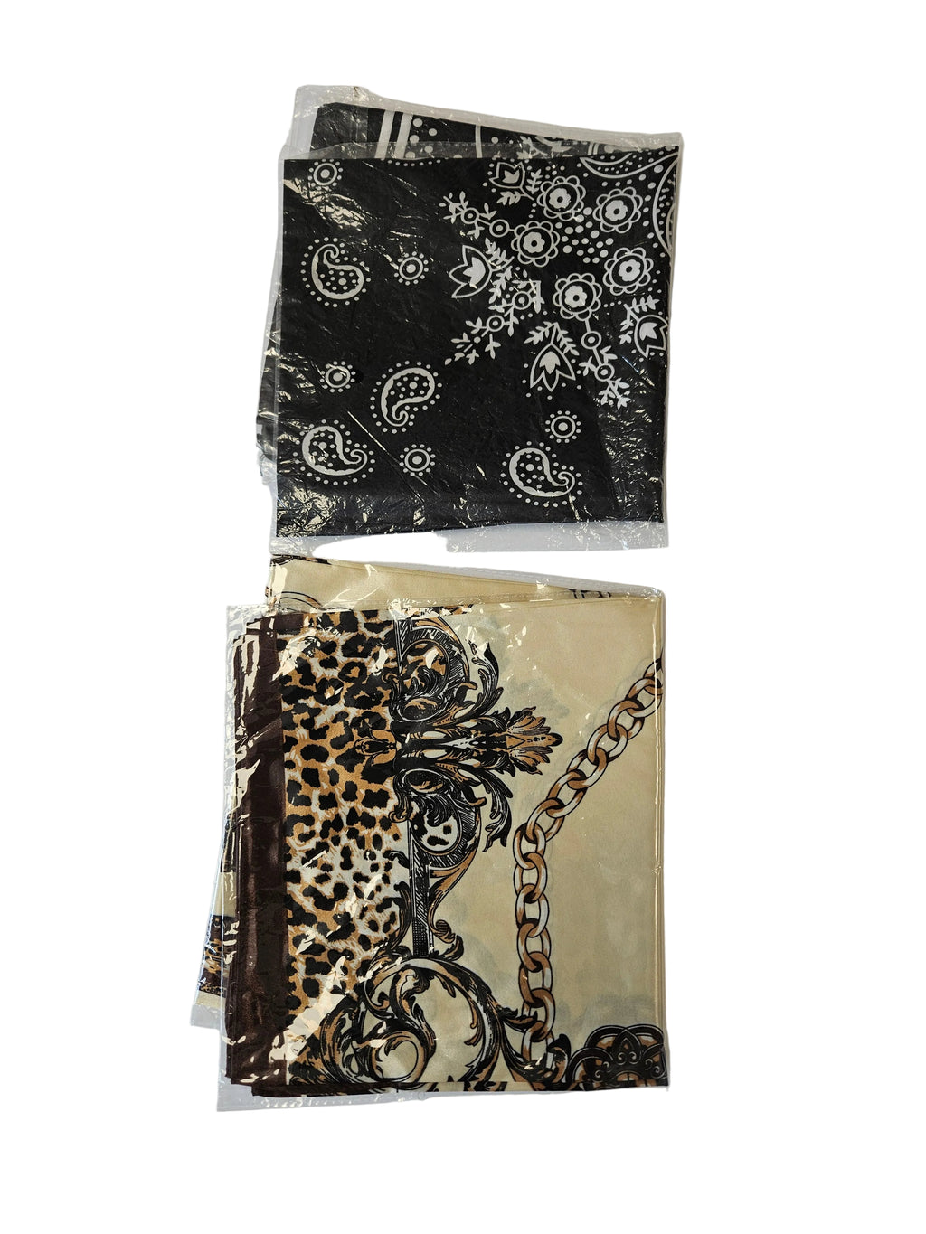 Premium Satin Hair Wrap Scarf & Edge Band 2 piece In One Pack 27.5"