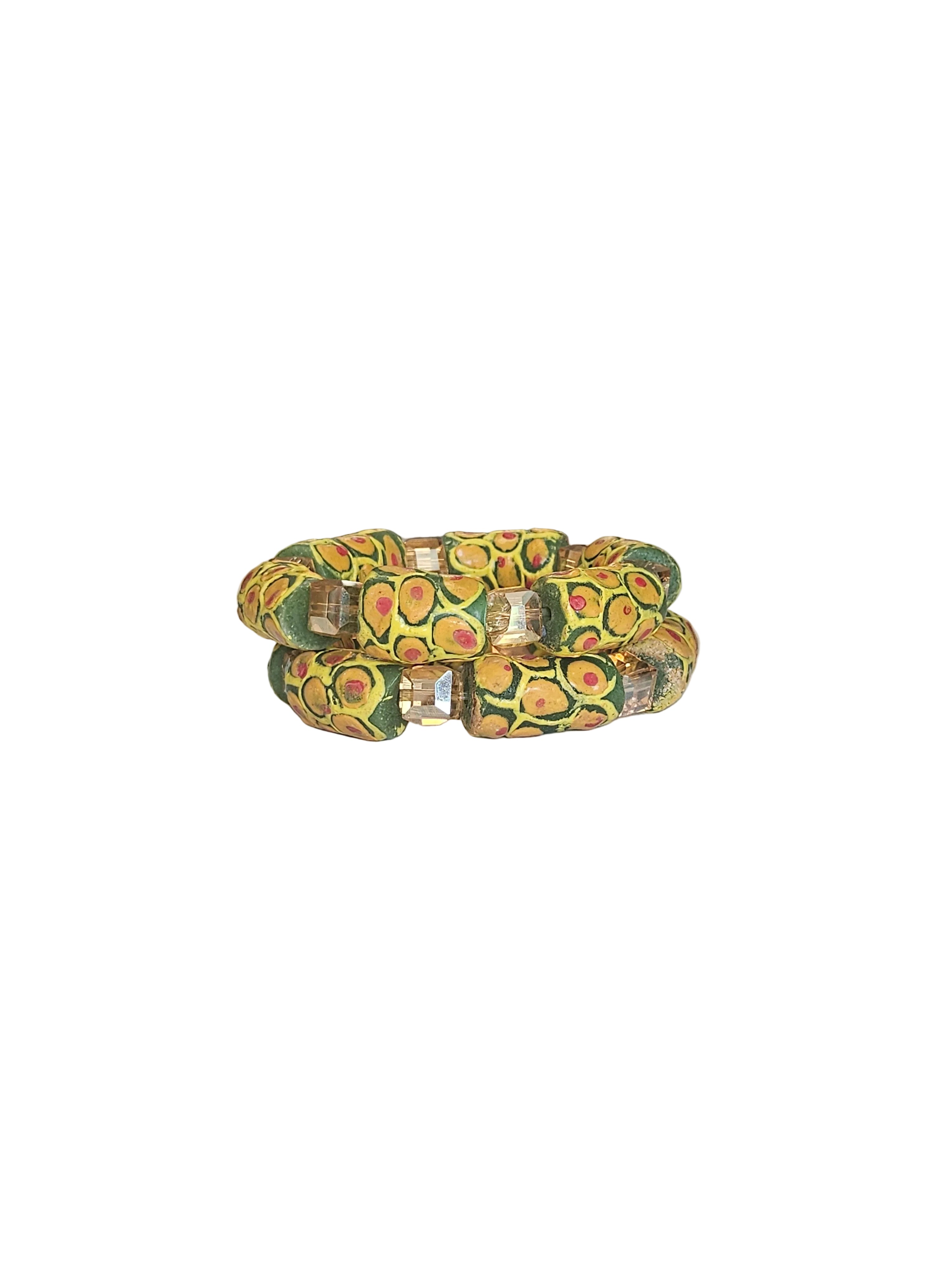 Handmade African beads[Two piece]