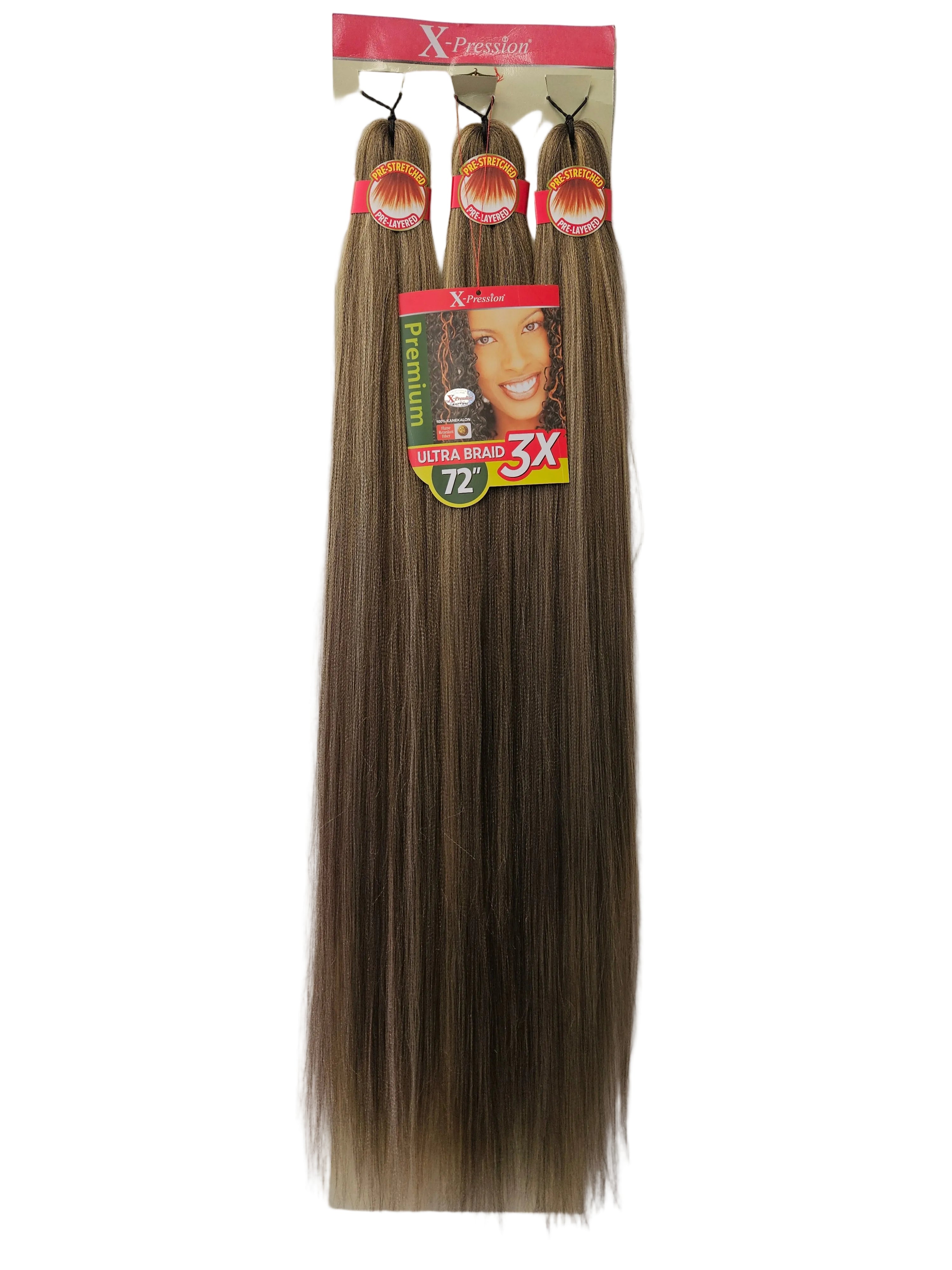 Outre Braid: X-pression Kanekalon 3X Pre Stretched Ultra Braids 72''