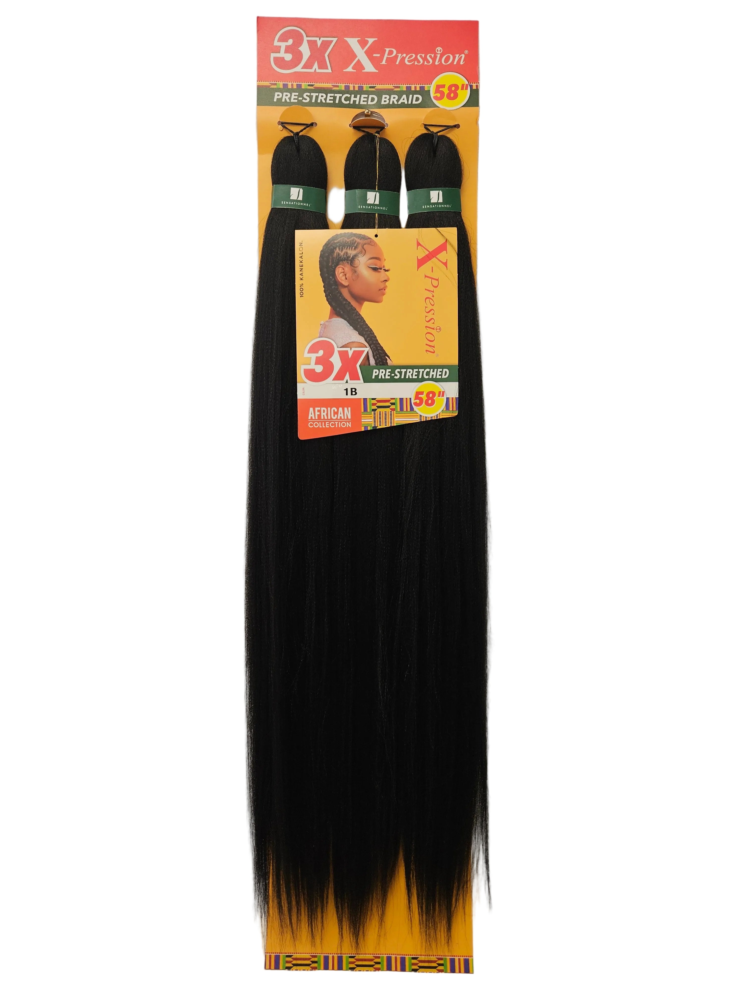 3X X-pression Pre-Stretched Braid 58''