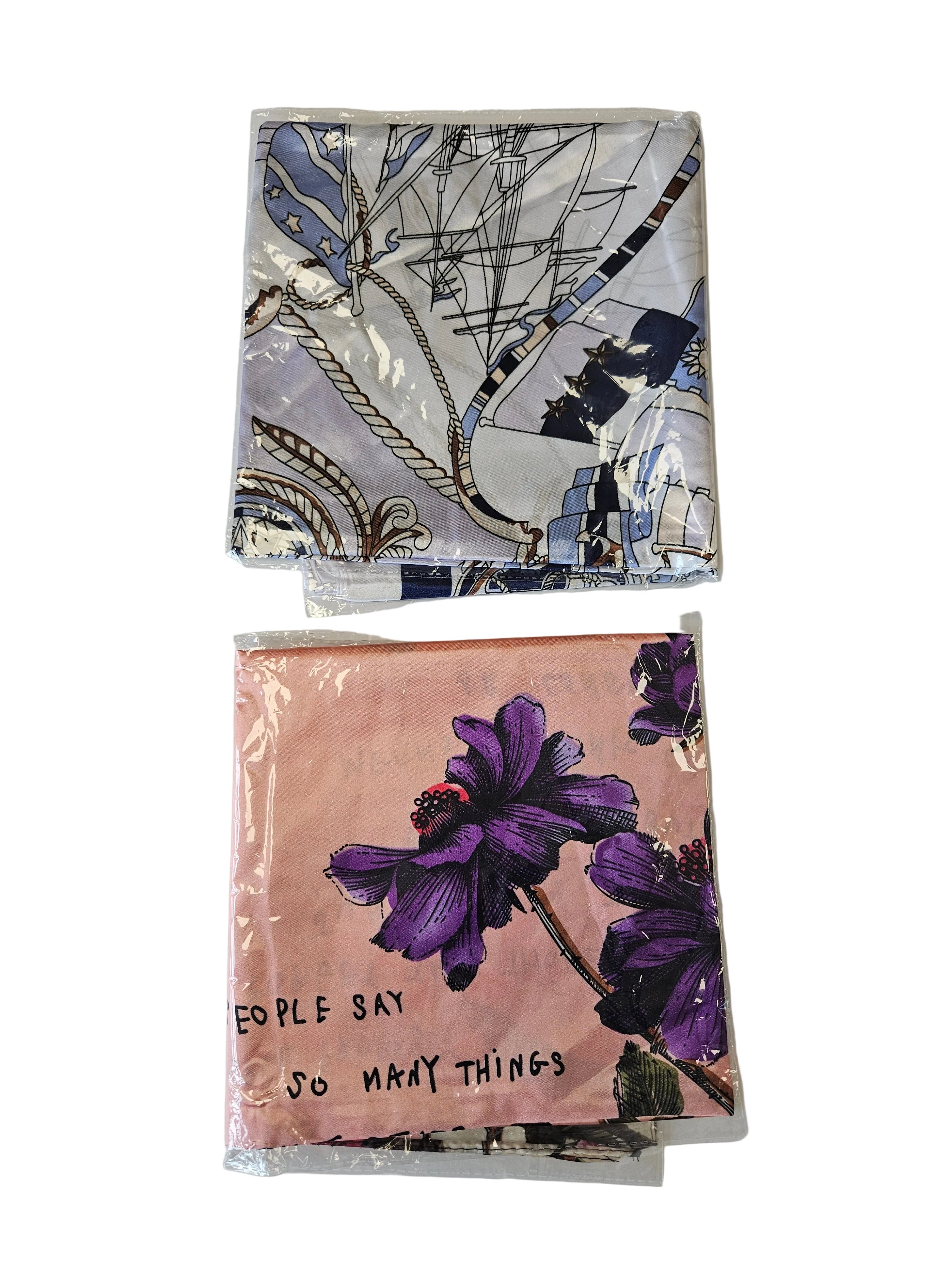 Premium Satin Hair Wrap Scarf & Edge Band 2 piece In One Pack 27.5"
