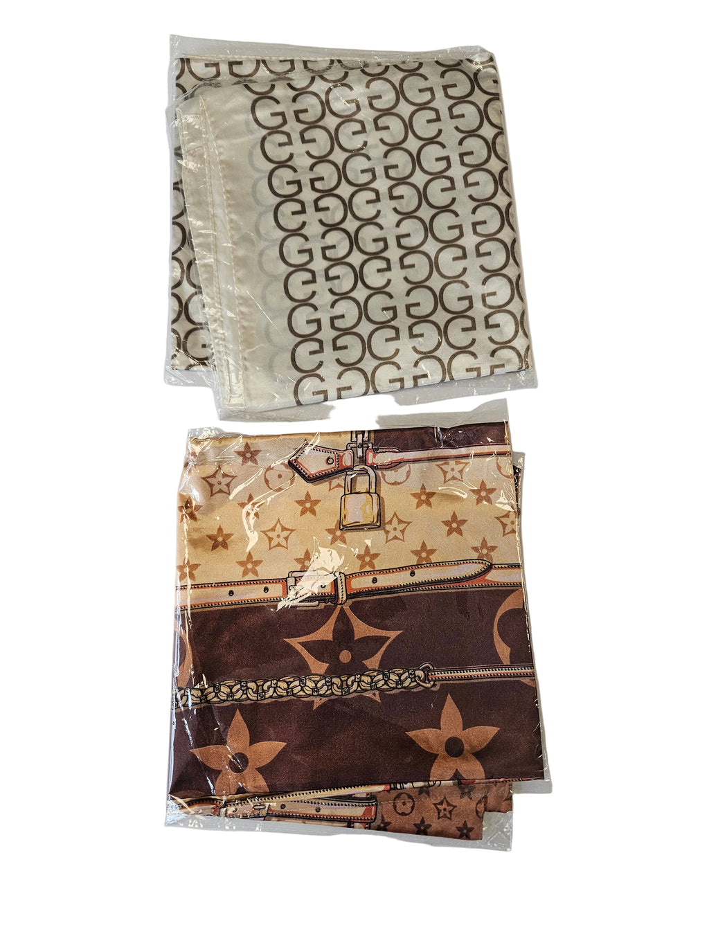 Premium Satin Hair Wrap Scarf & Edge Band 2 piece In One Pack 27.5"