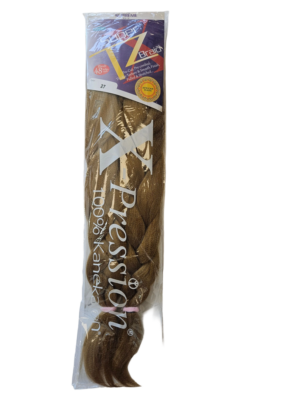 Supreme Hair Super X TZ Braid - 2 Bundles (48")Color:27