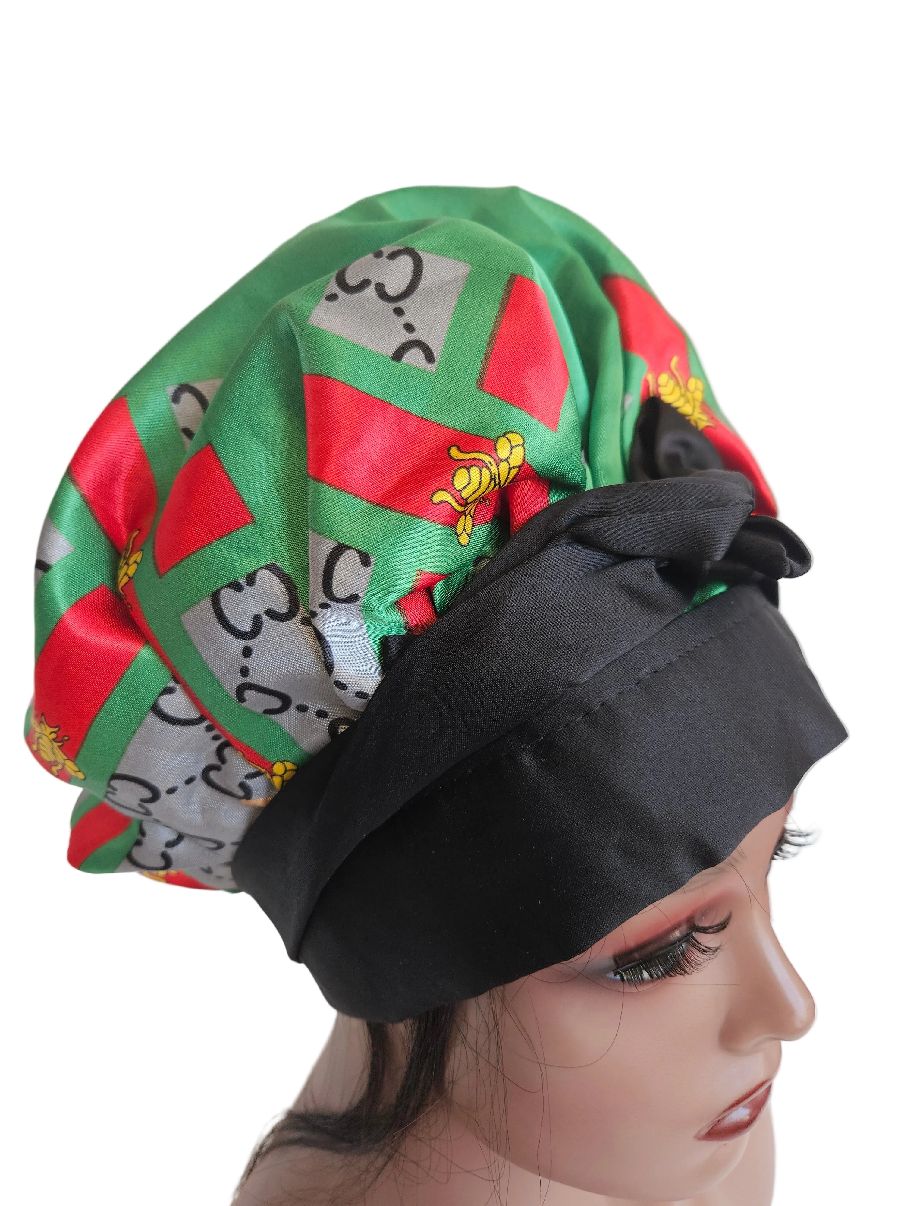 Premium Double-Layer Satin Hair Bonnet for Sleeping Large Size.