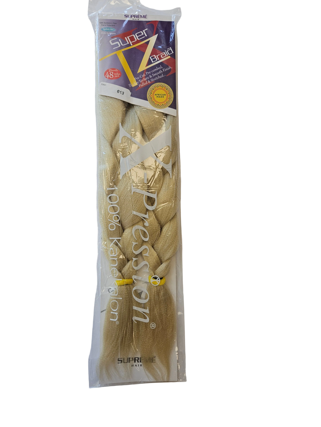 Supreme Hair Super X TZ Braid - 2 Bundles (48")Color:613