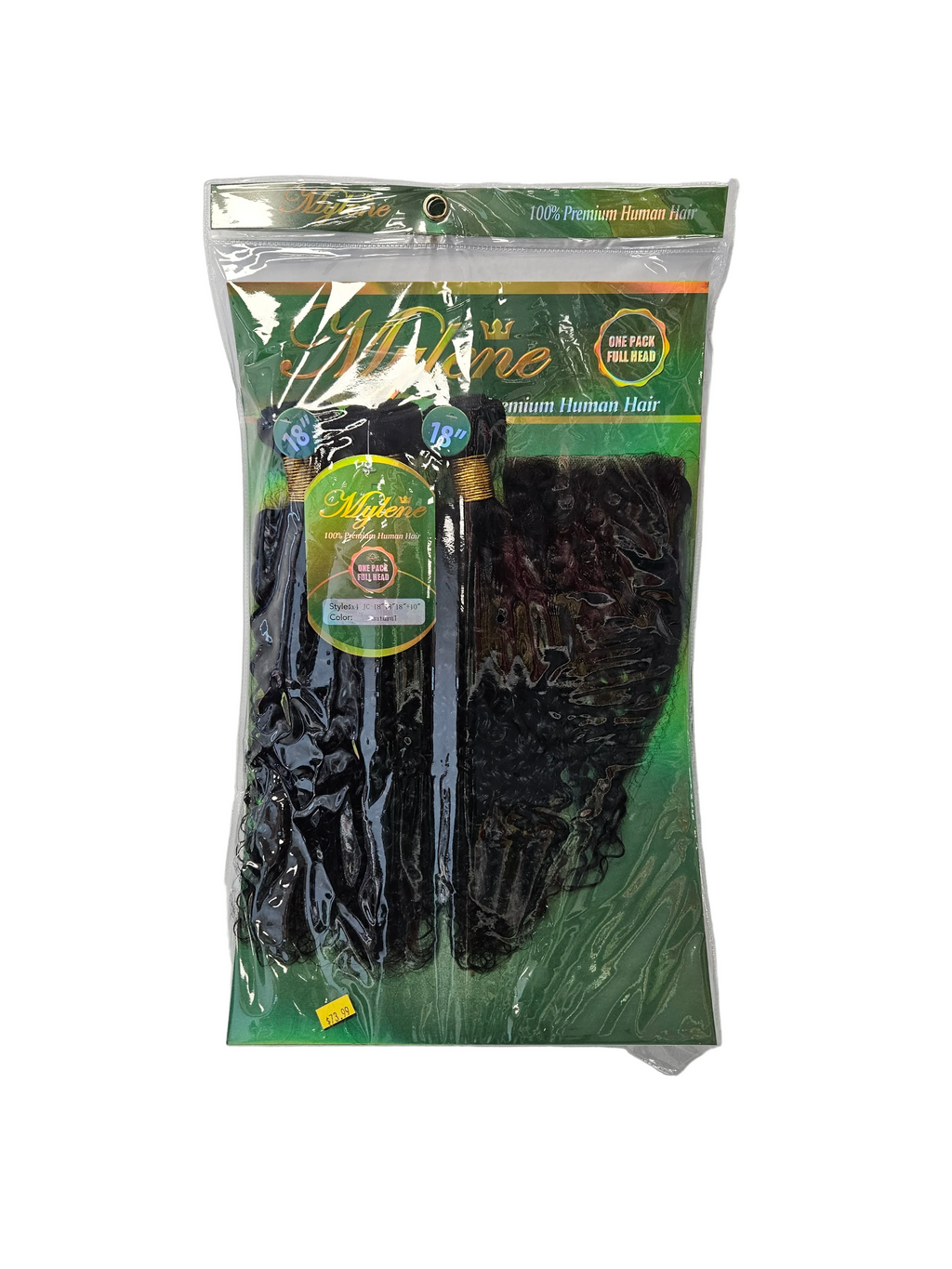 MYIENE 100% Premium Human Hair One Pack Full Head