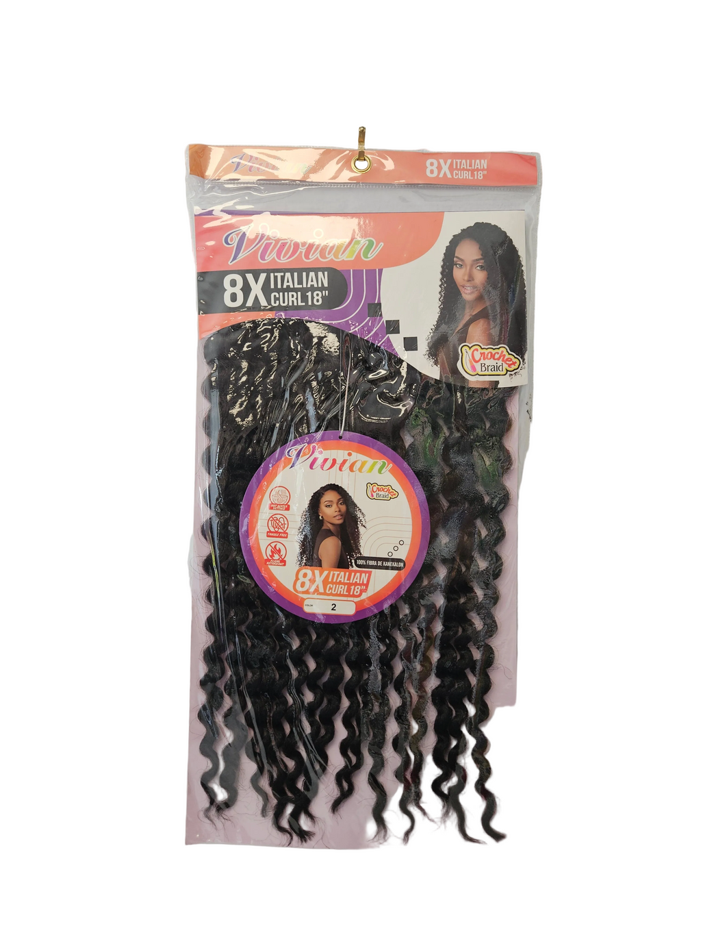 Vivian 8x Italian Curl 18"