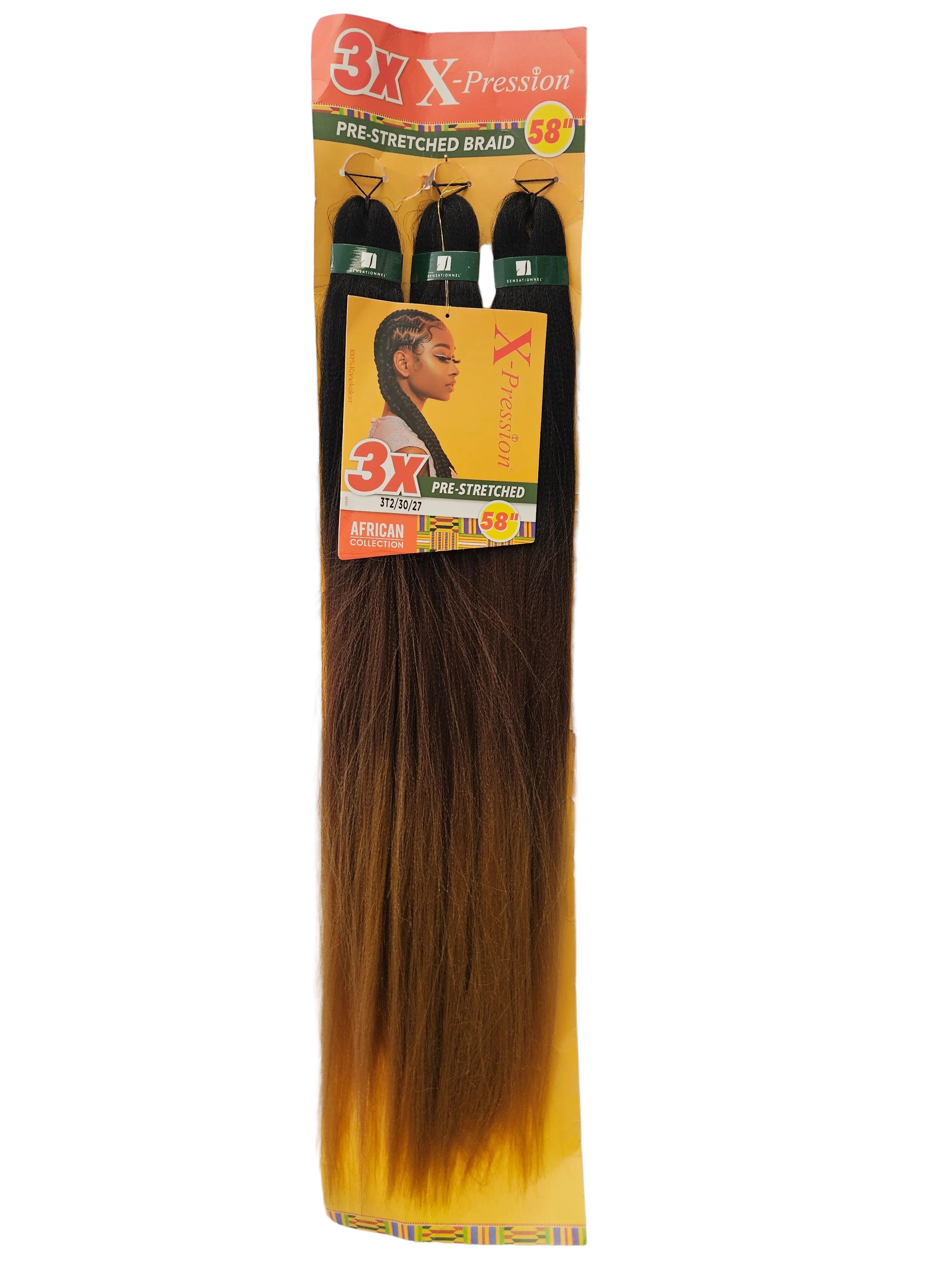 3X X-pression Pre-Stretched Braid 58''