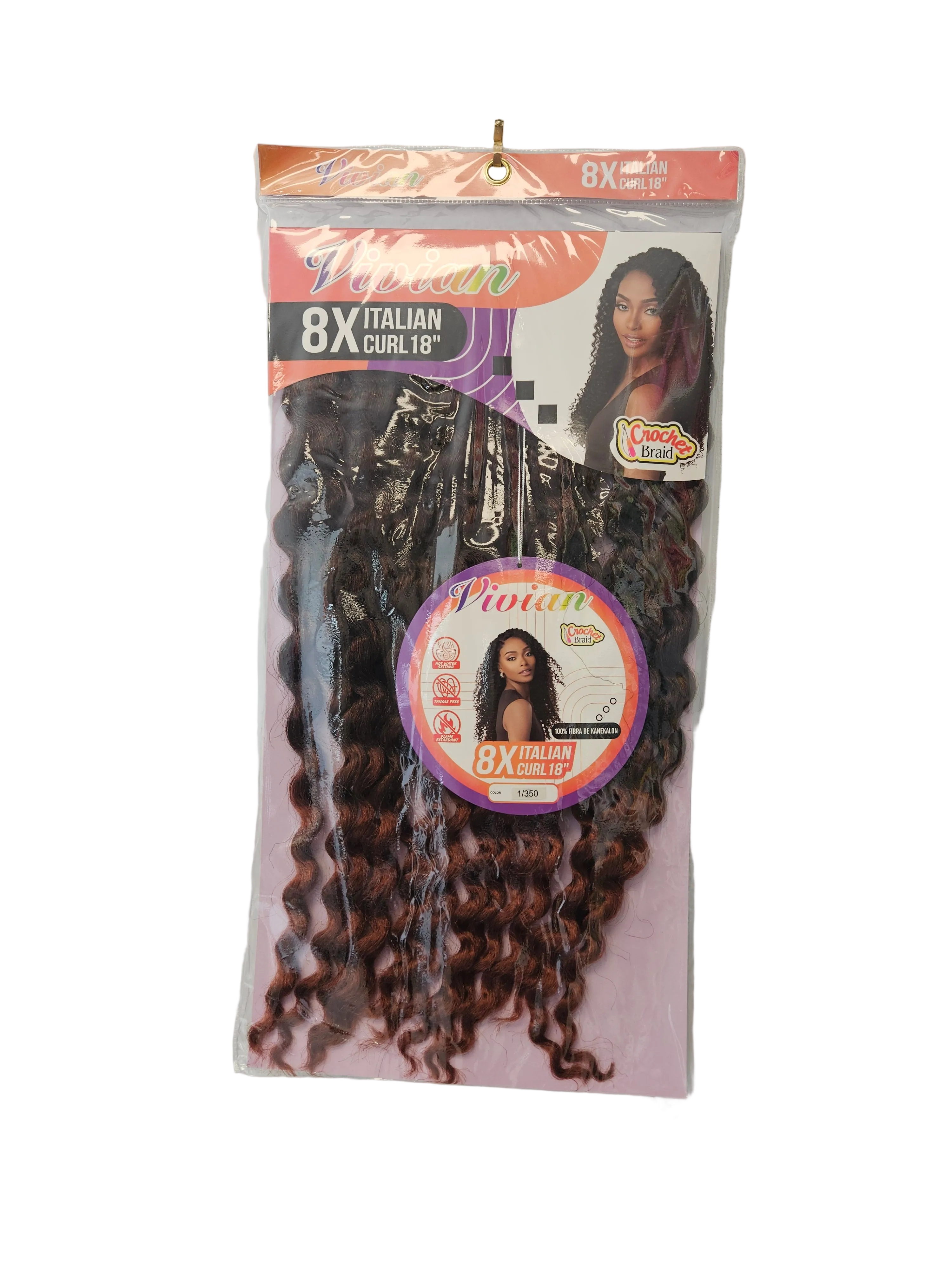 Vivian 8x Italian Curl 18"