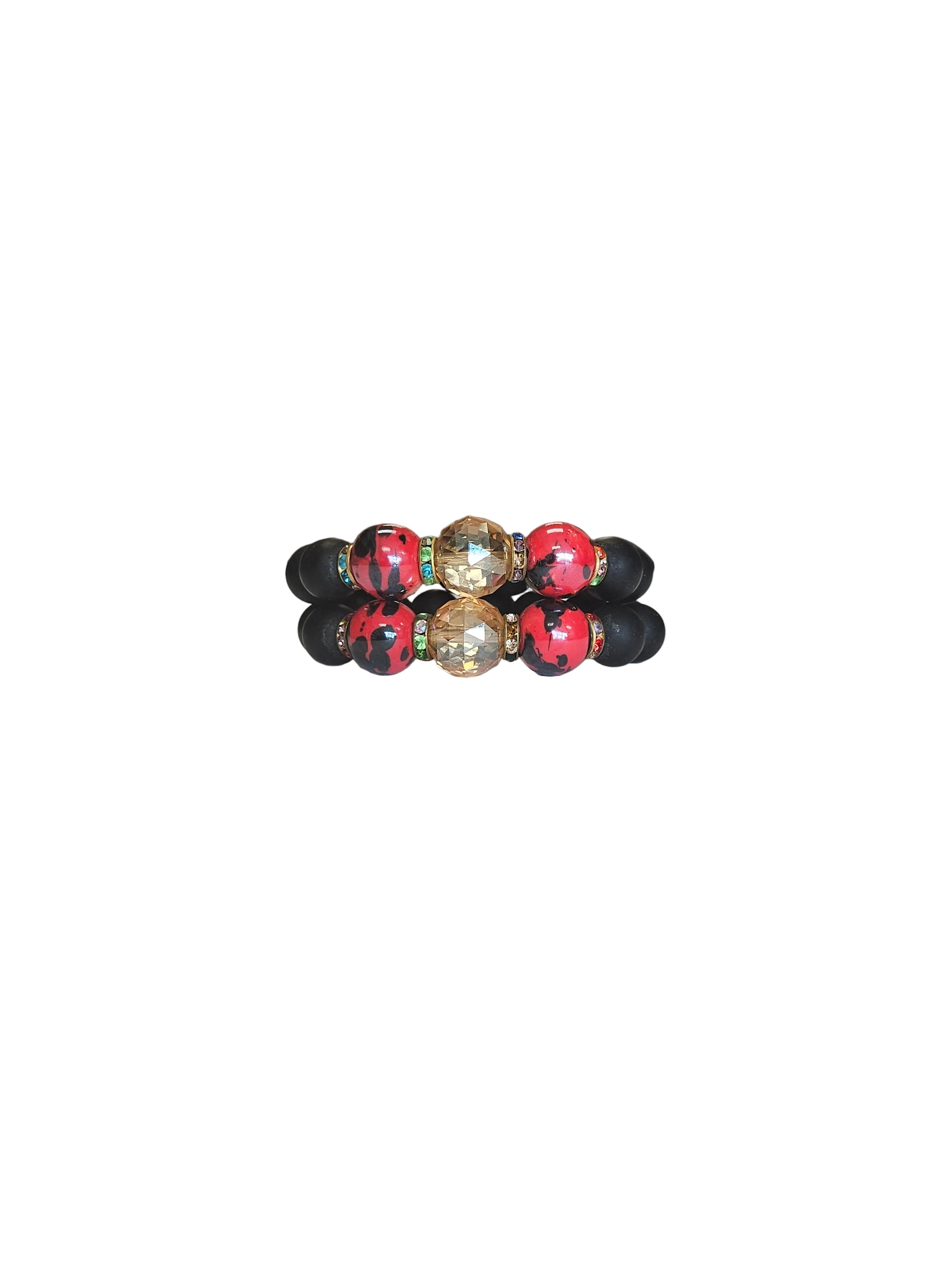 Handmade African beads[Two piece]