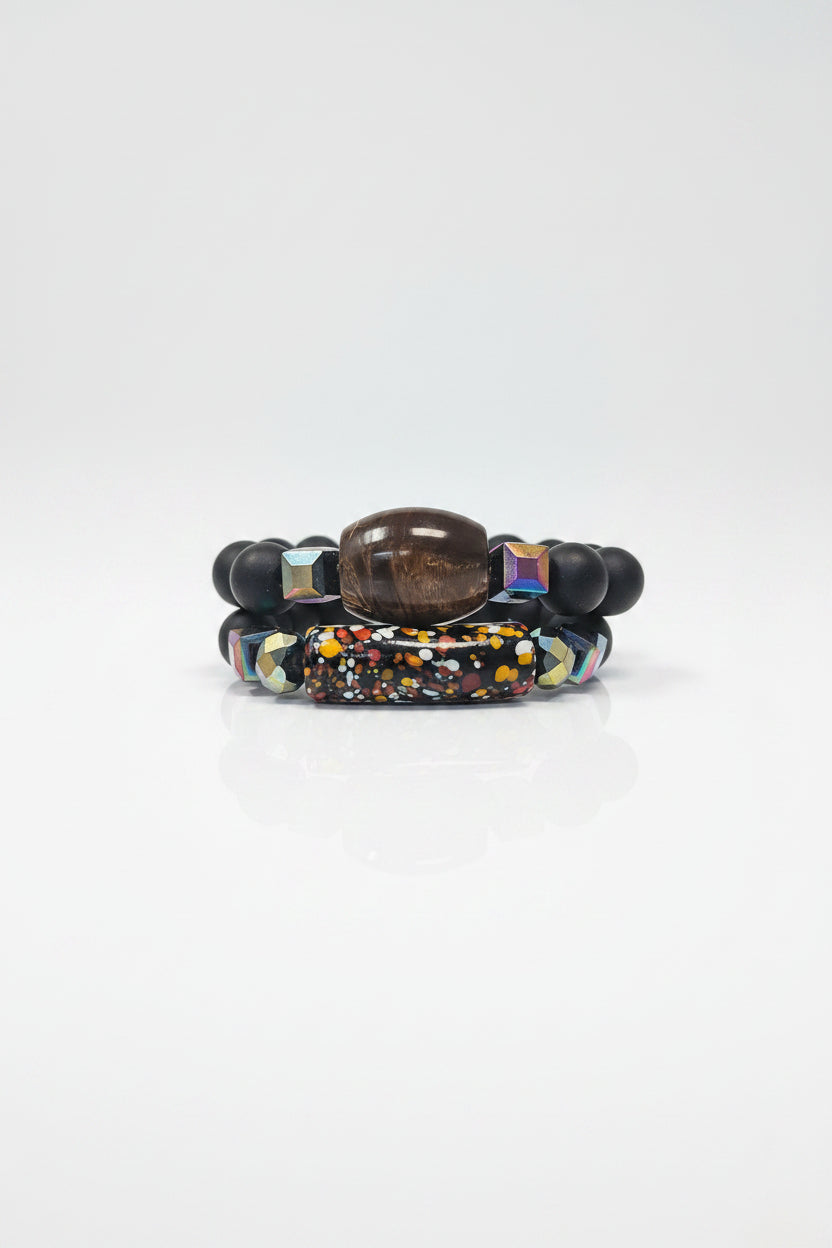 Handmade African beads[Two piece]
