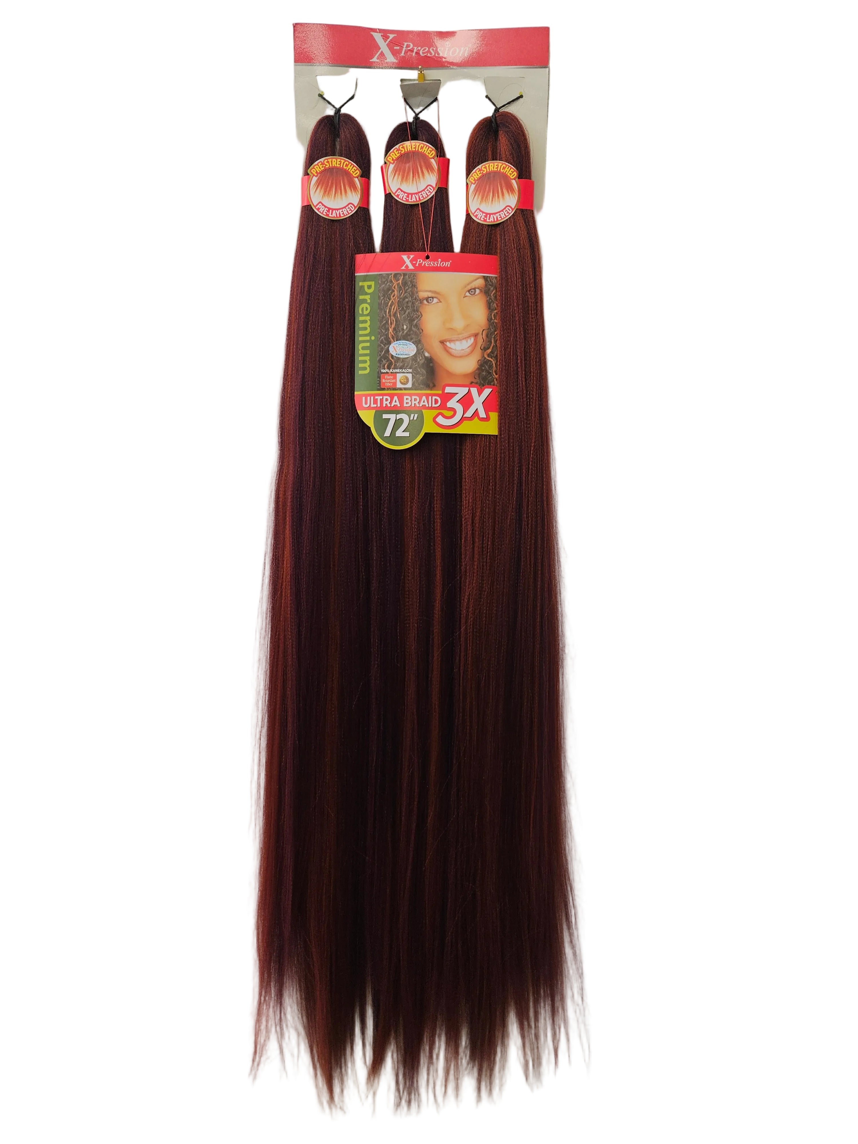 Outre Braid: X-pression Kanekalon 3X Pre Stretched Ultra Braids 72''