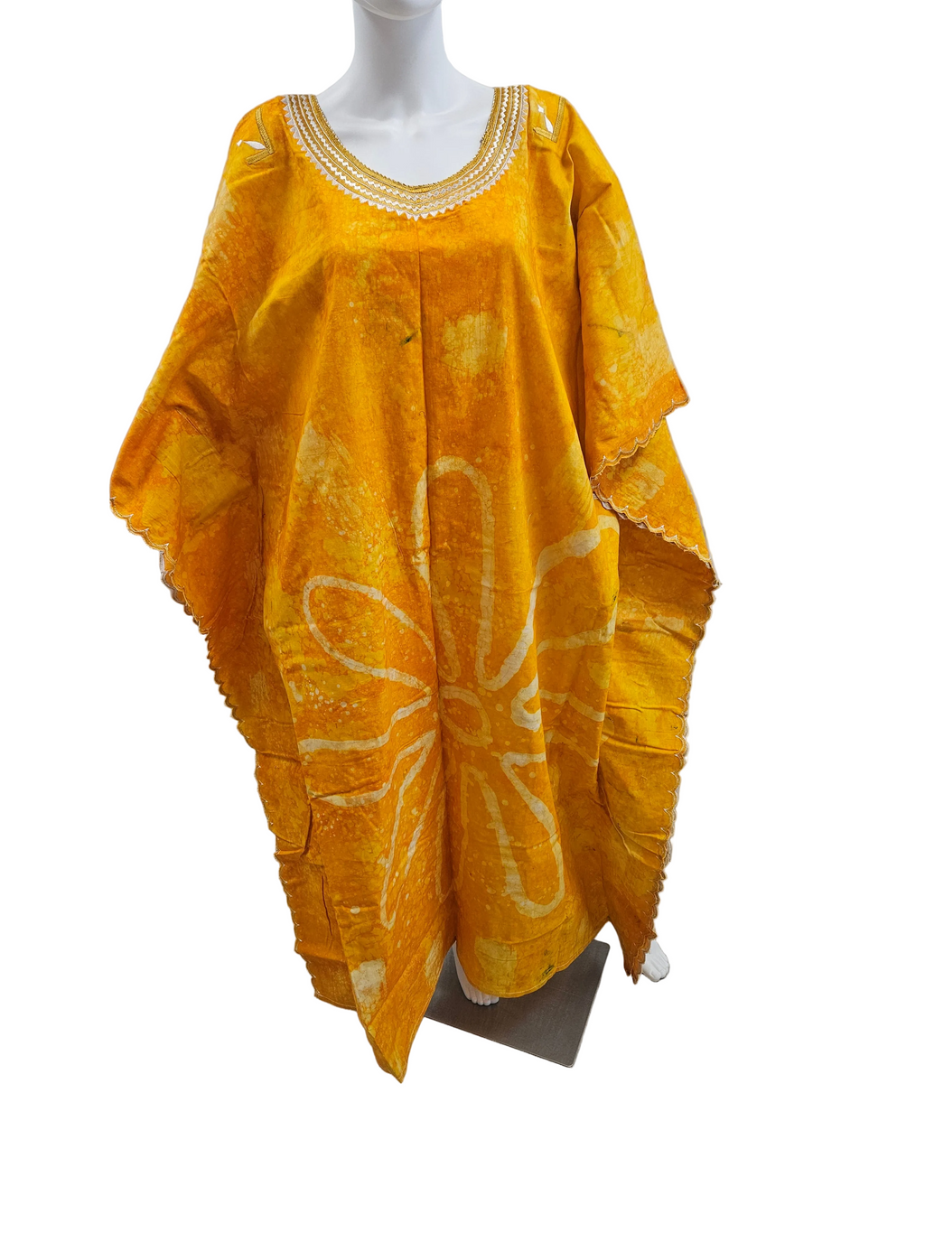 Handmade African Tie & Dye Fabric Boubou Dress From Ghana One Size Filt All, Good Quality.