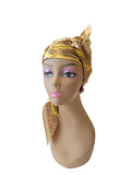Premium Satin Hair Wrap Scarf & Edge Band 2 piece In One Pack 27.5"