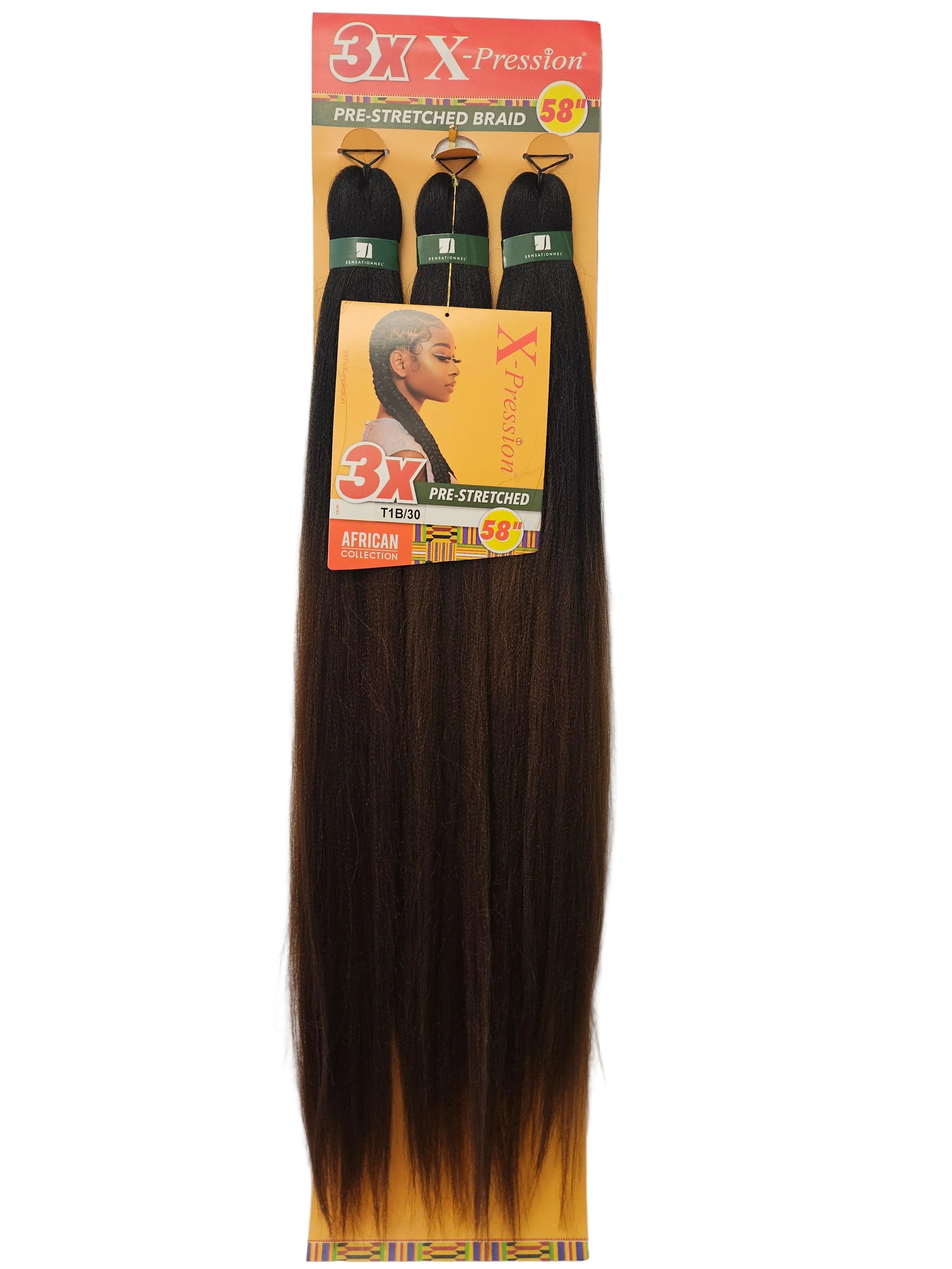 3X X-pression Pre-Stretched Braid 58''
