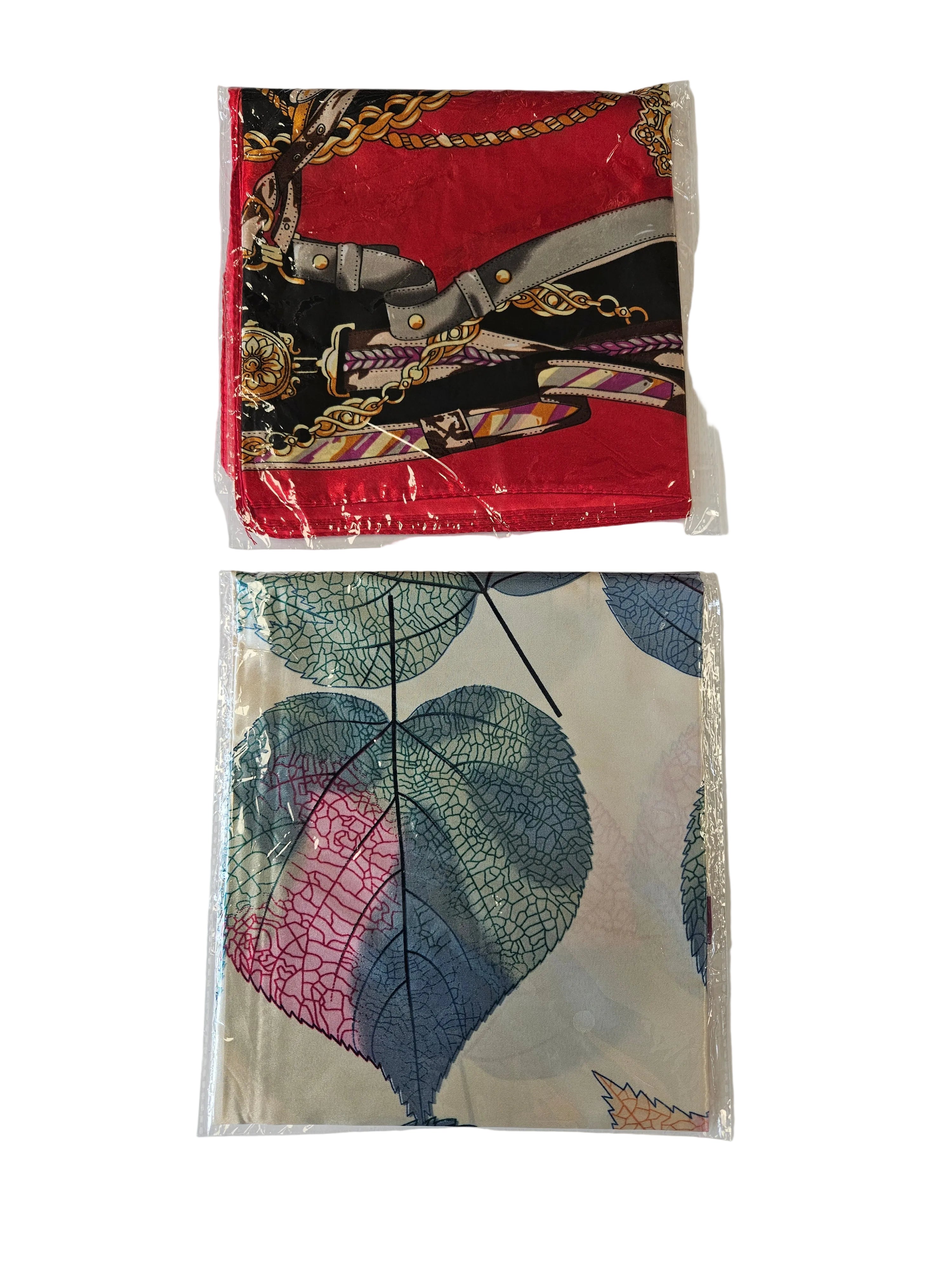 Premium Satin Hair Wrap Scarf & Edge Band 2 piece In One Pack 27.5"