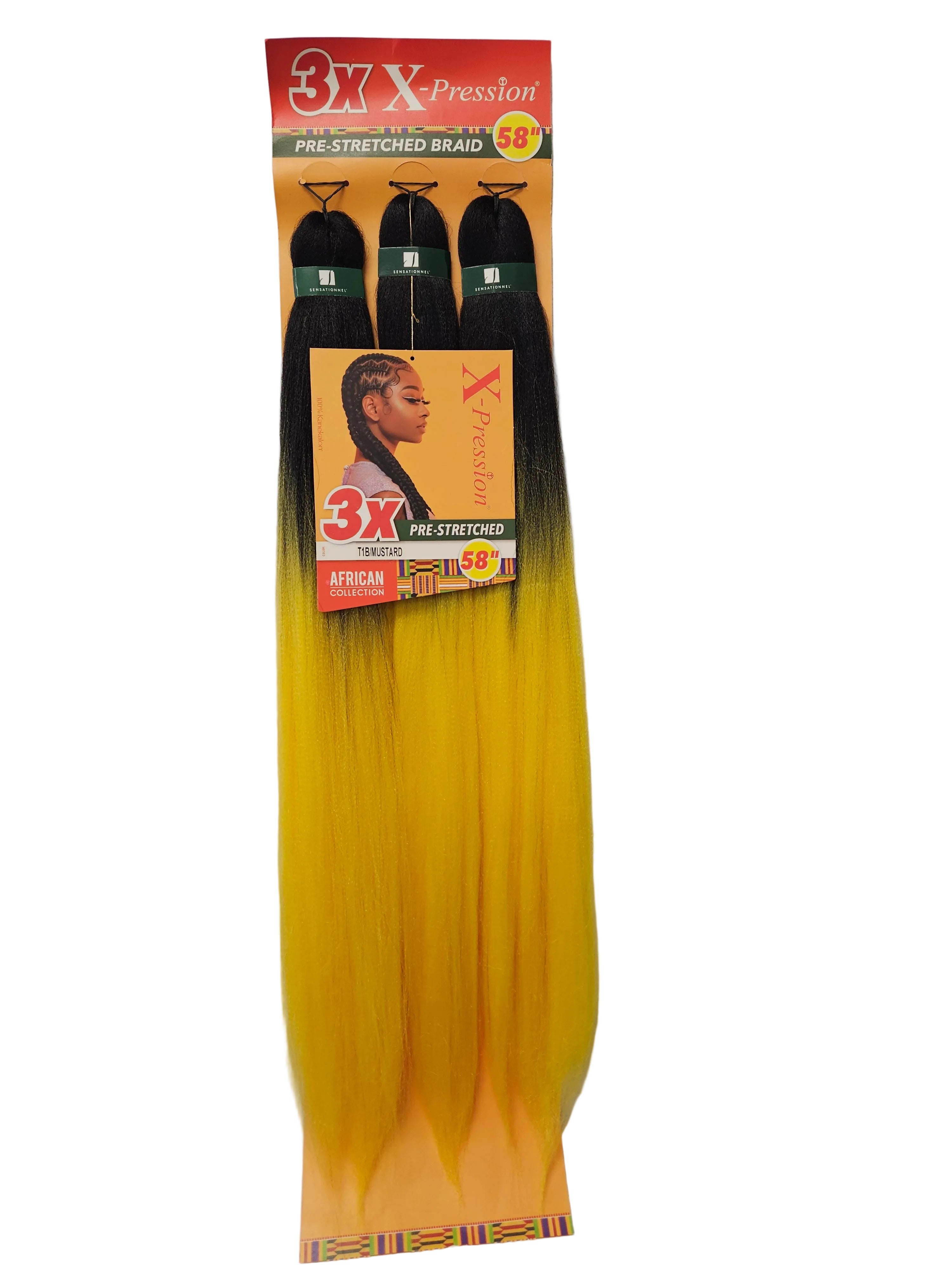 3X X-pression Pre-Stretched Braid 58''